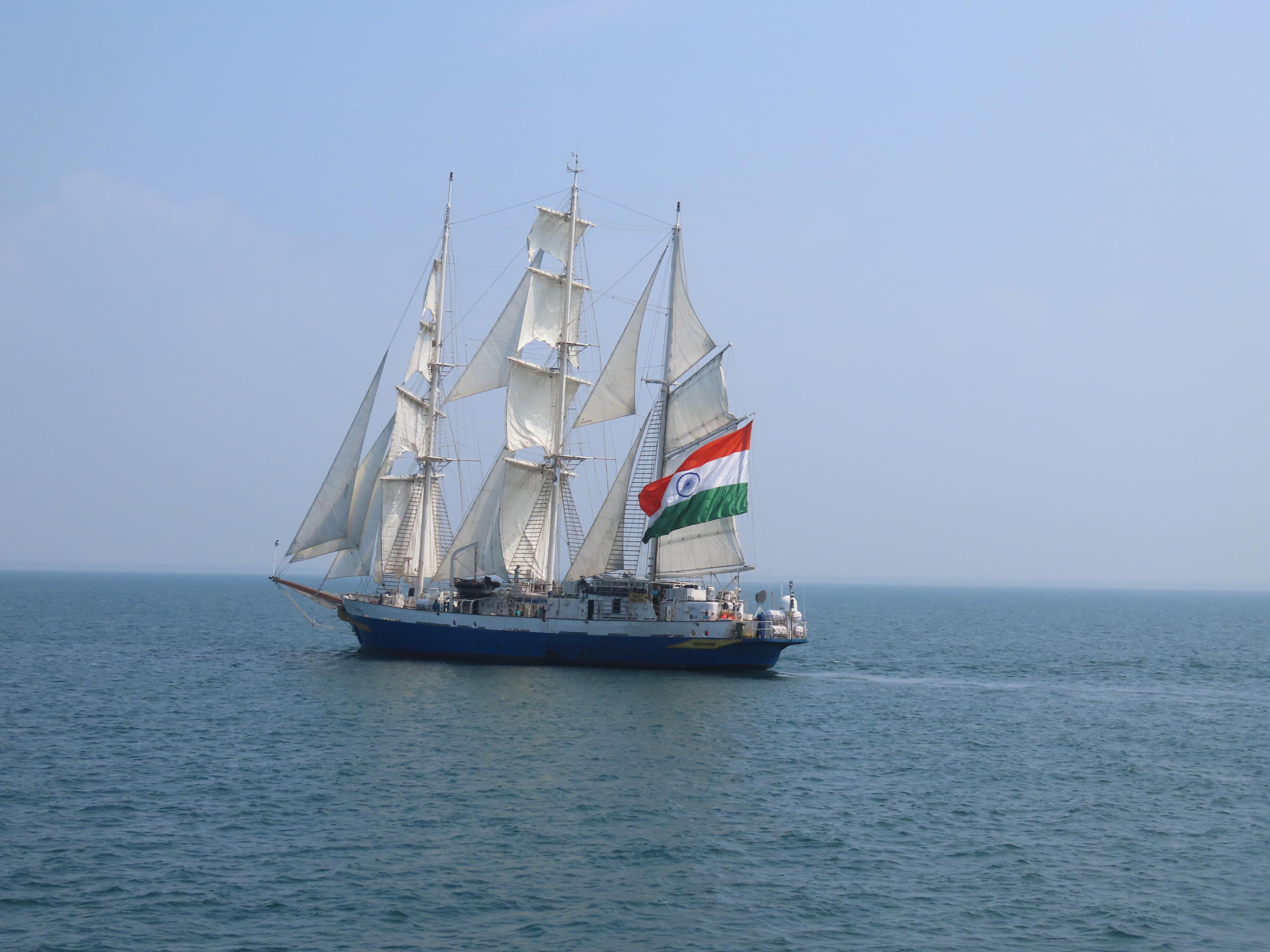 INDIAN NAVAL SAIL TRAINING SHIP INS SUDARSHINI MAKES FIRST PORT CALL OF LOKAYAN 26 AT SALALAH, OMAN 