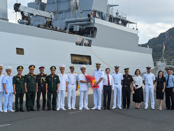 Visit to Cam Ranh Bay, Vietnam by Indian Naval Ship Kiltan