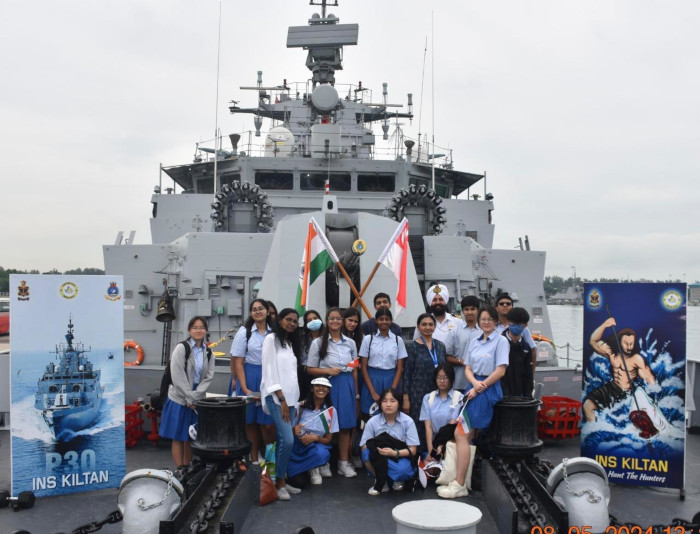 Indian Naval Ships Delhi, Shakti, and Kiltan Completed their Visit to Singapore, as a Part of The Operational Deployment of The Eastern Fleet to The South China Sea