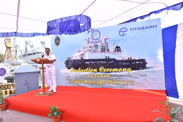 INDUCTION OF FOURTH 25T BOLLARD PULL TUG YUVAN (YARD 338)