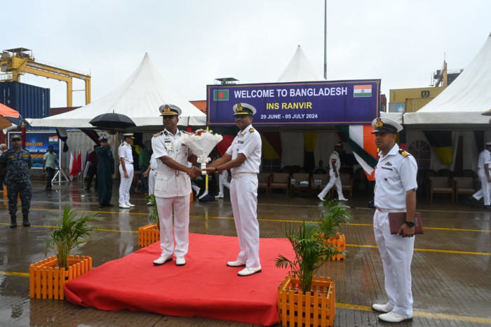 INS Ranvir Arrives at Chattogram, Bangladesh