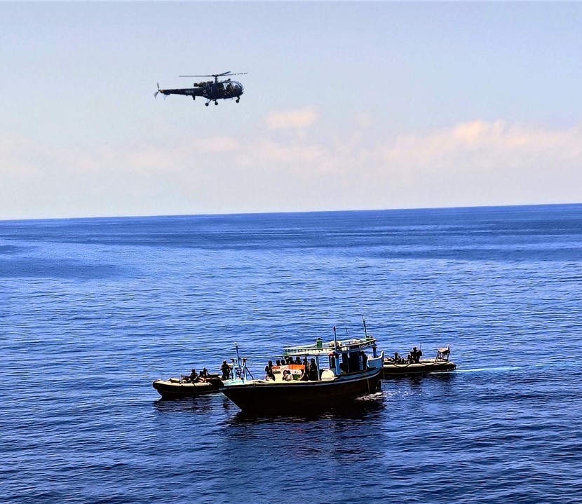 2500 KG NARCOTICS SEIZED BY INDIAN NAVY'S MISSION DEPLOYED WARSHIP INS TARKASH