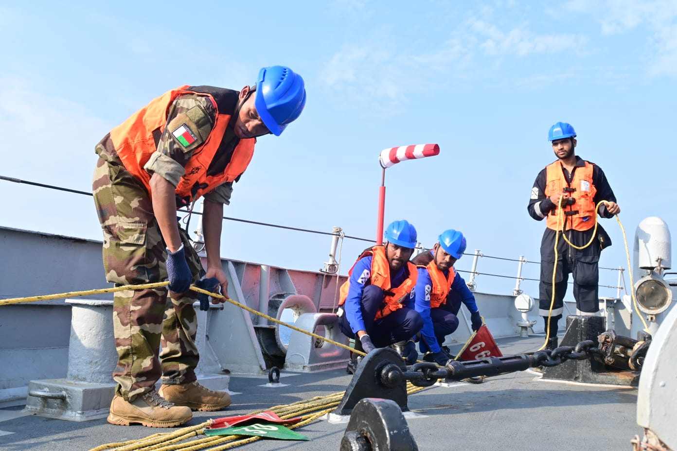 HARBOUR AND SEA TRAINING PHASE OF INTERNATIONAL CREW OF IOS SAGAR