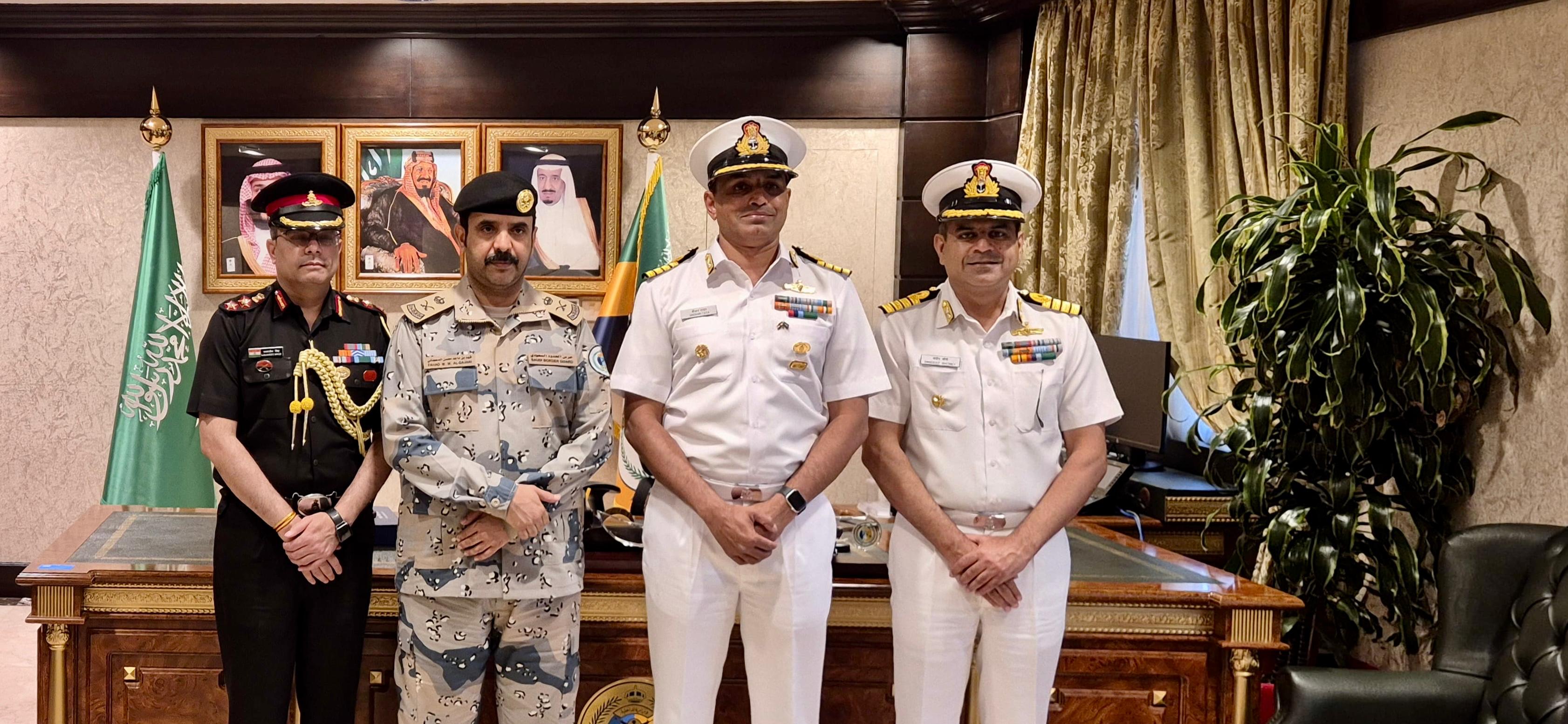 INDIAN NAVAL WARSHIPS INS TAMAL AND INS SURAT DEPART JEDDAH, SAUDI ARABIA