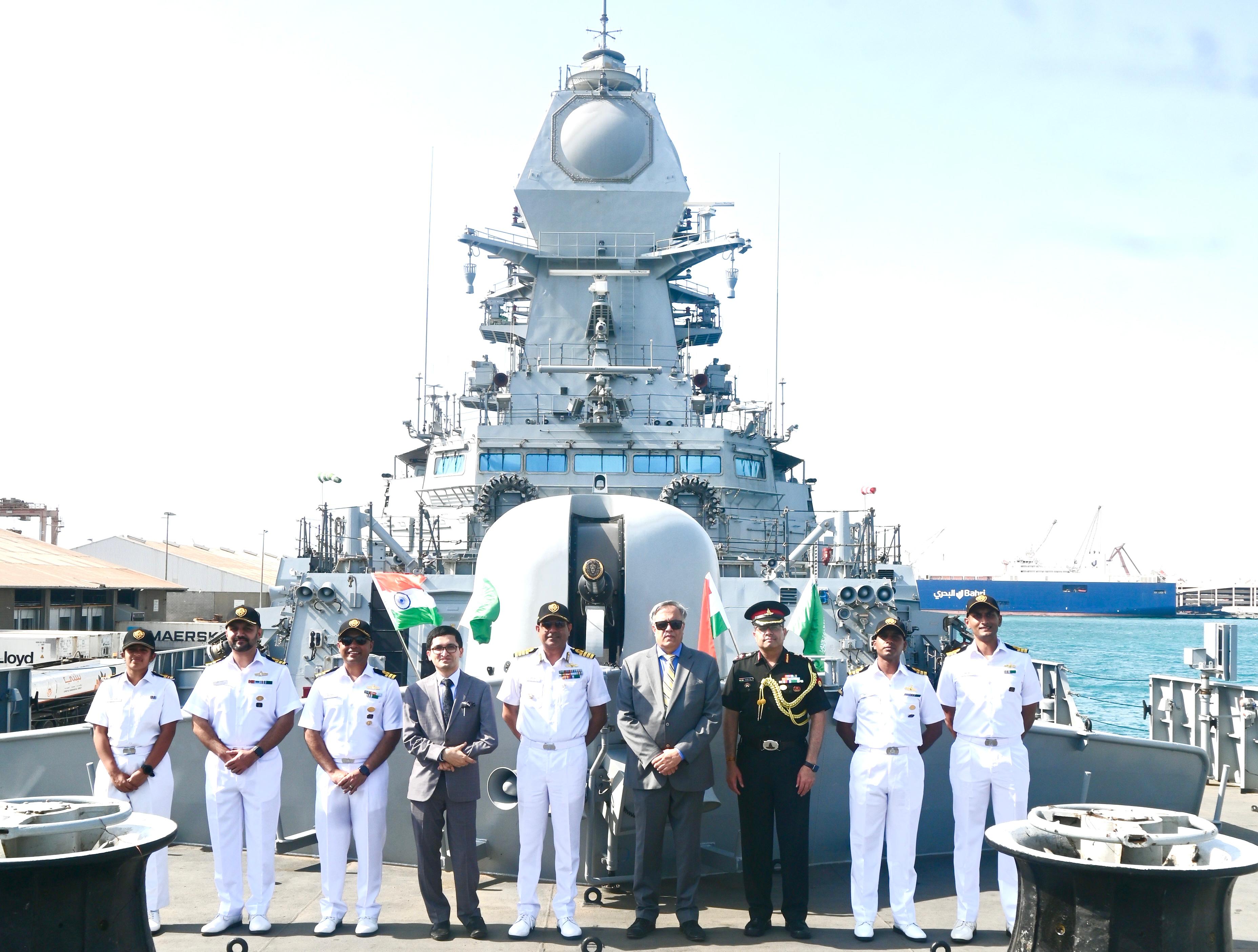 INDIAN NAVAL WARSHIPS INS TAMAL AND INS SURAT DEPART JEDDAH, SAUDI ARABIA