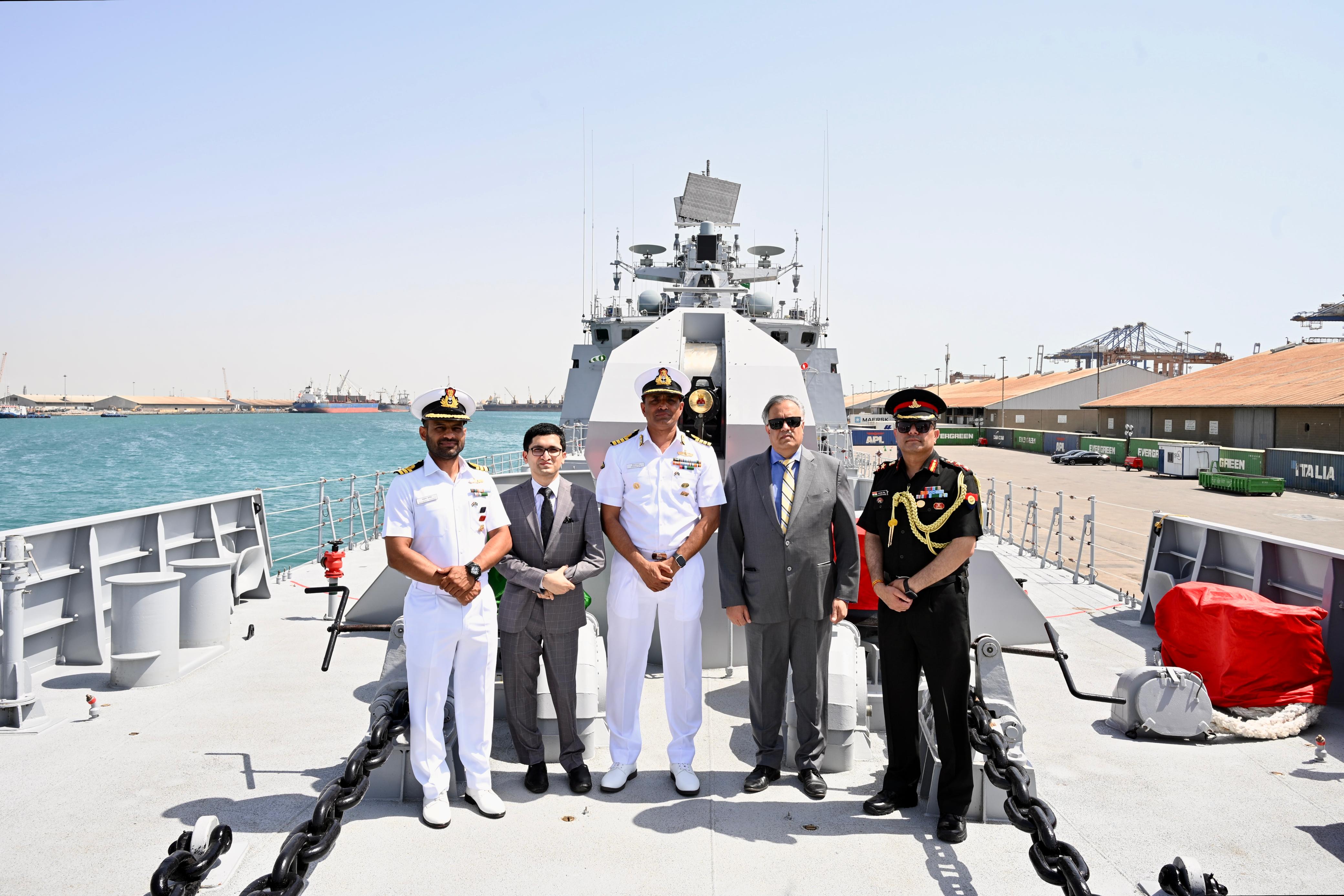 INDIAN NAVAL WARSHIPS INS TAMAL AND INS SURAT DEPART JEDDAH, SAUDI ARABIA