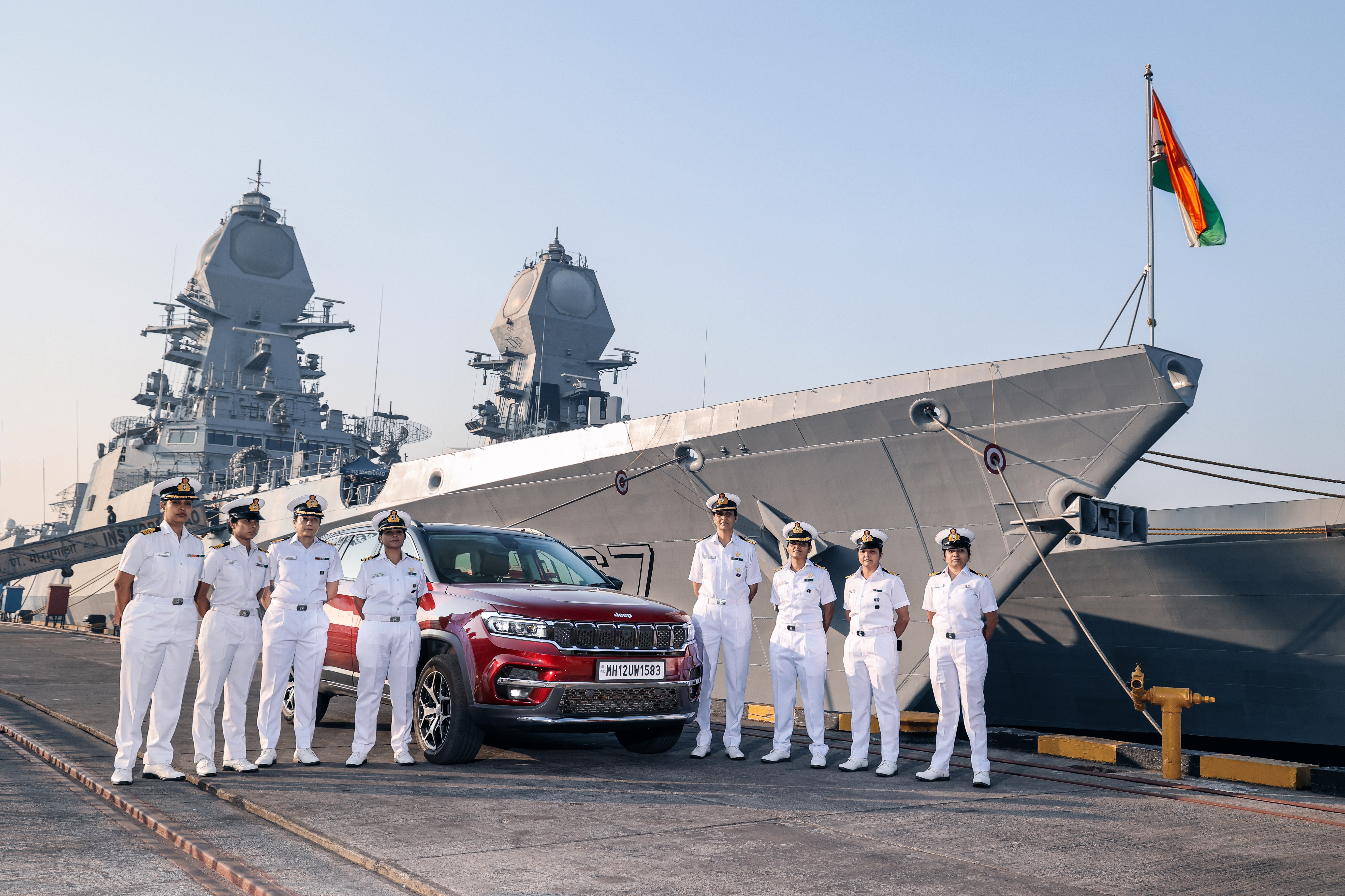 Indian navy all women car rally celebrating nari shakti - she's unstoppable