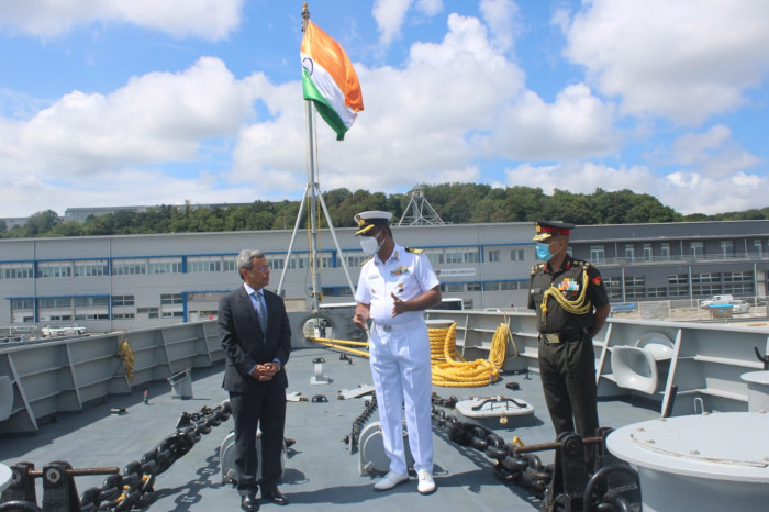 INS Tabar at Port of Brest, France