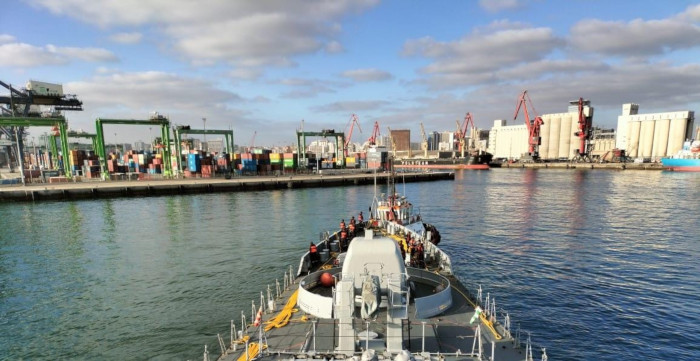 INS Tabar Enters Casablanca, Morocco