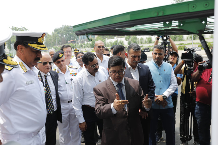 Handing Over of Hydrogen Bus by Indian Oil Corporation Limited to Indian Navy