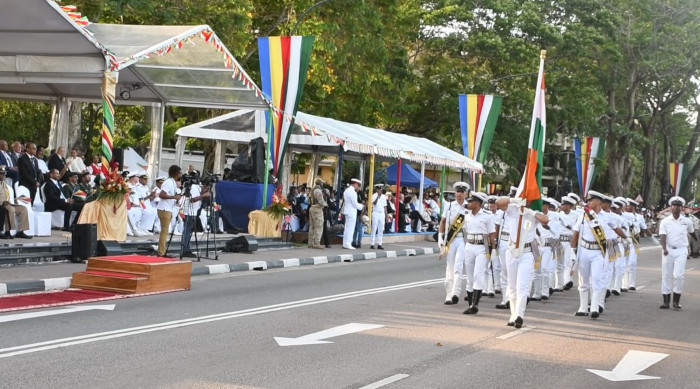 INS Sunayna Participates in 48th National Day of Seychelles