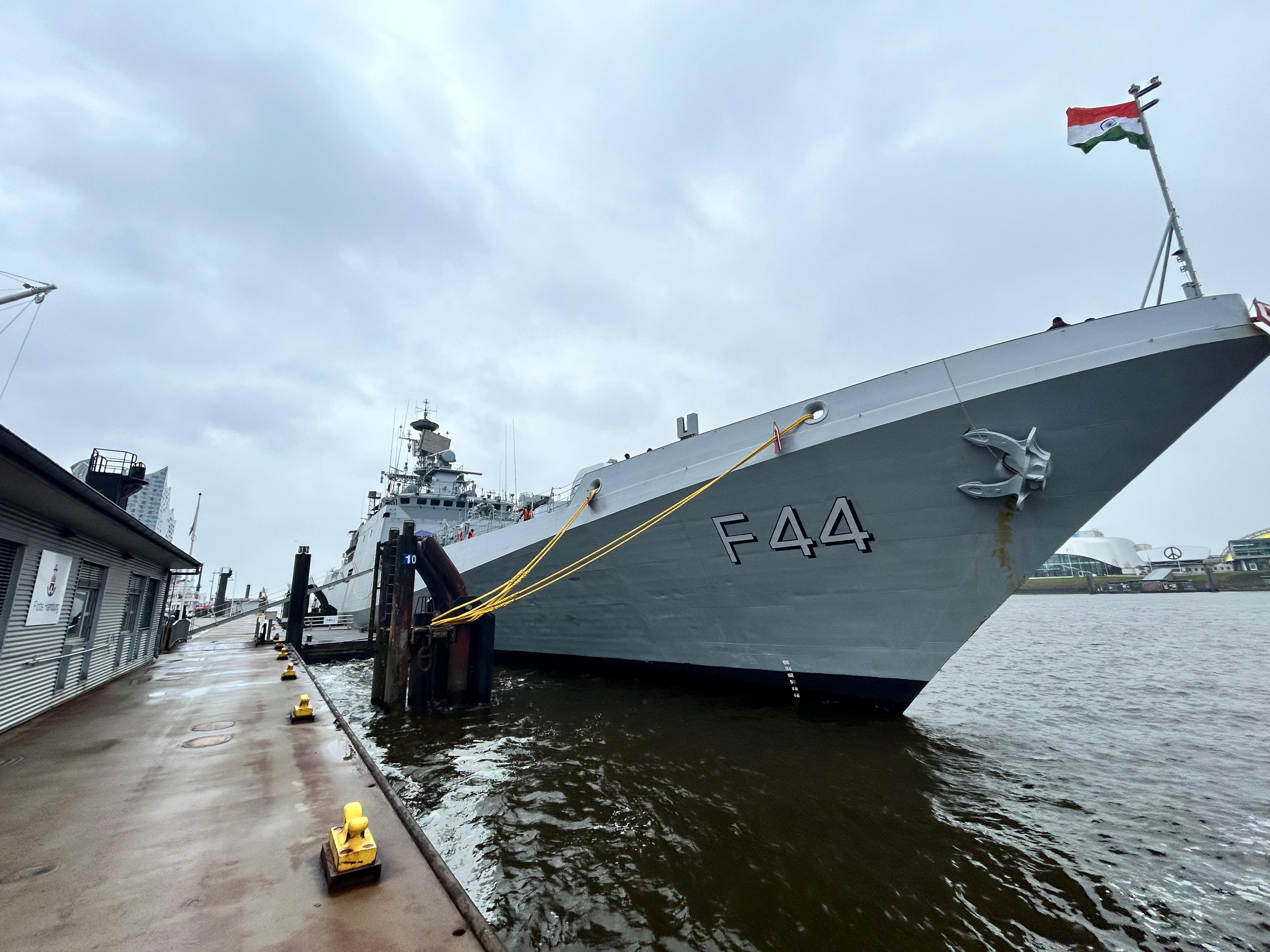 Indian Naval Ship Tabar Arrives in Hamburg, Germany