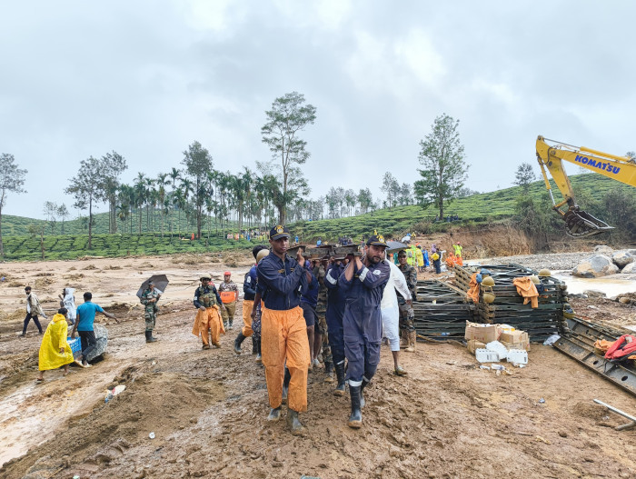 Indian Navy Continues with Rescue and Relief Operations at Wayanad