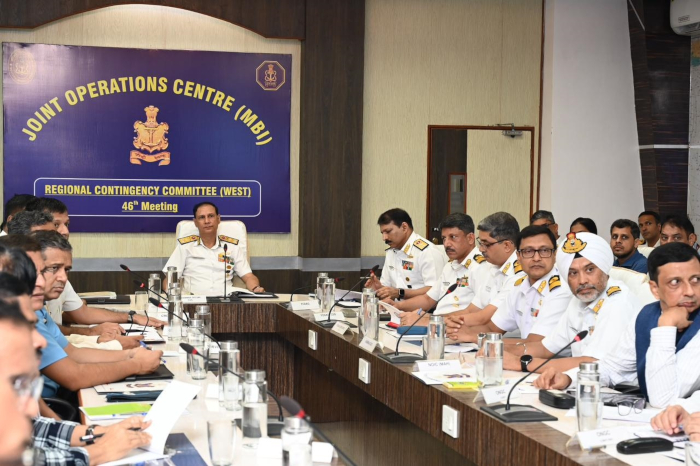 पश्चिमी नौसेना कमान, मुंबई में अपतटीय सुरक्षा के लिए 46वीं क्षेत्रीय आकस्मिकता समिति की बैठक आयोजित