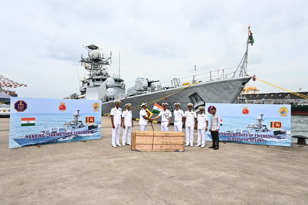 INDIAN NAVAL SHIP KUTHAR ARRIVES AT COLOMBO, SRILANKA