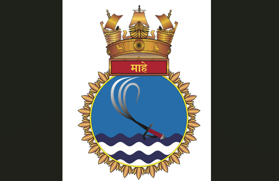 INDIAN NAVY UNVEILS CREST OF MAHE 