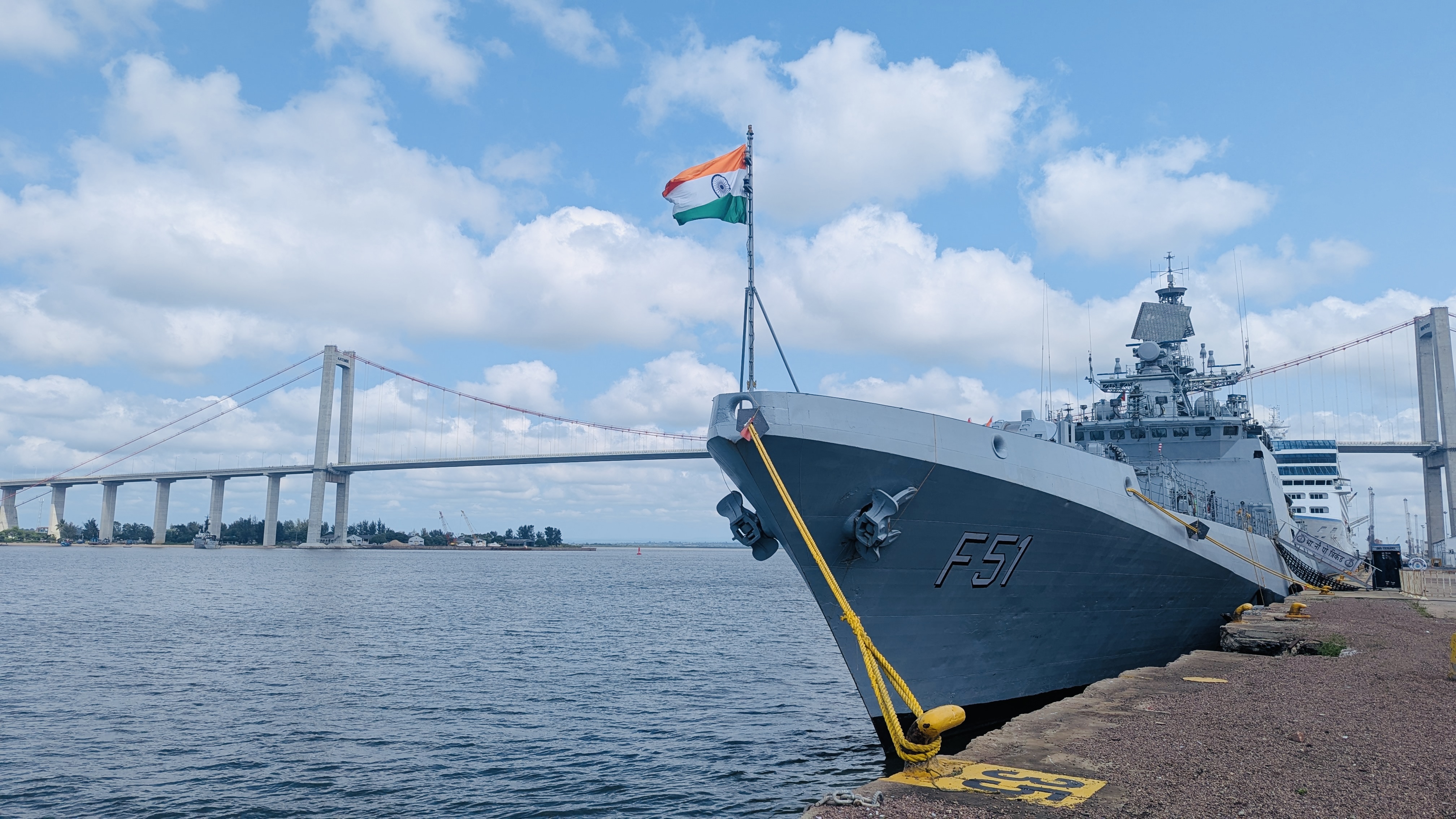  INDIAN NAVAL SHIP TRIKAND MAKES PORT CALL AT MAPUTO, MOZAMBIQUE