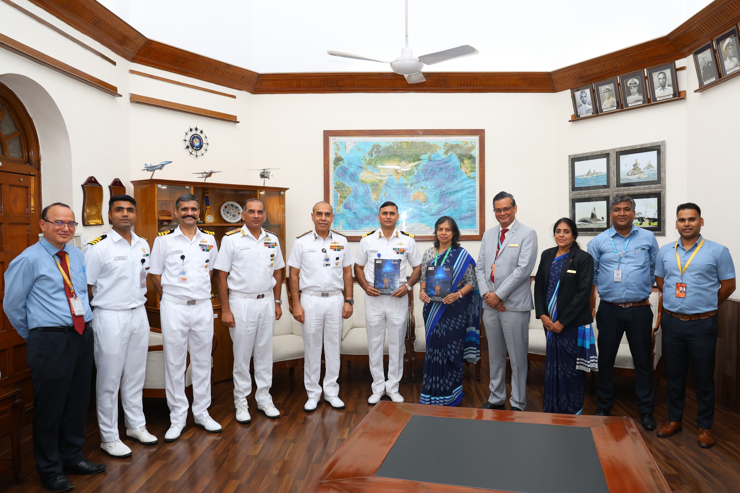 INDIAN NAVY SIGNS CONTRACT WITH M/s BEL FOR IMPLEMENTATION OF NMDA PROJECT 