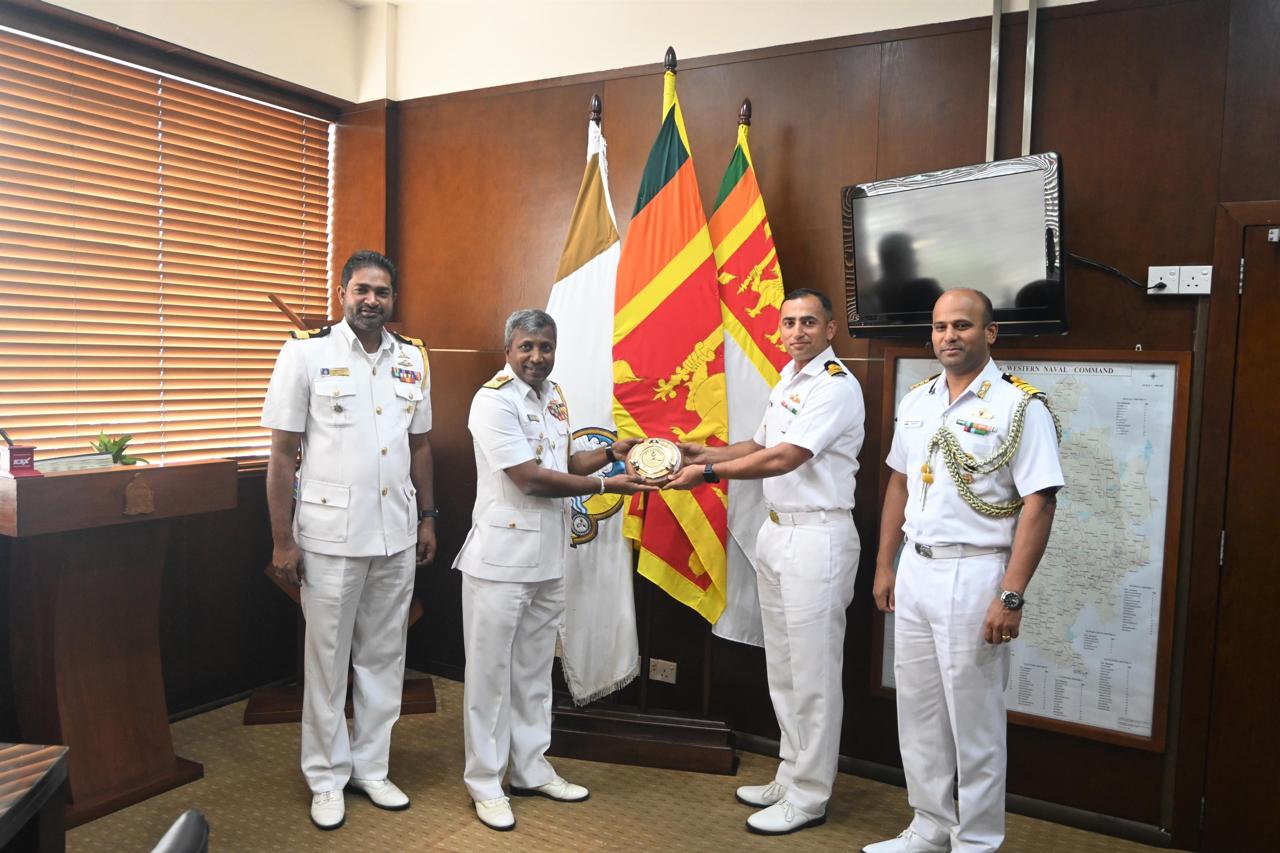 INDIAN NAVAL SHIP KUTHAR ARRIVES AT COLOMBO, SRILANKA