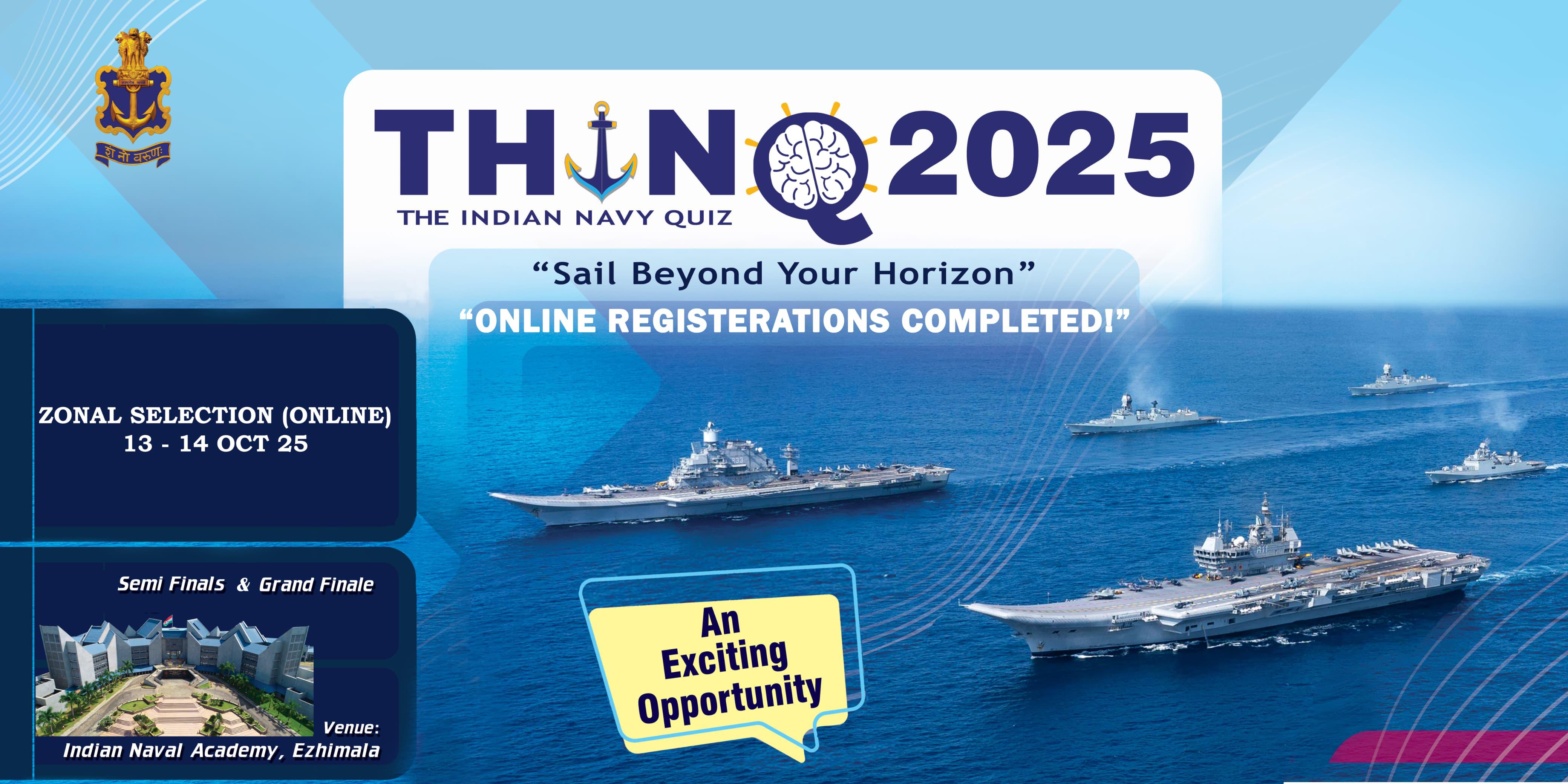 THE INDIAN NAVY QUIZ – THINQ 2025 ADVANCES TO ZONAL SELECTIONS