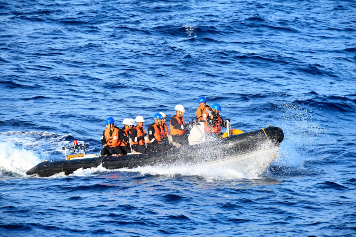Sea Training of 106 Integrated Officer Trainees Course (IOTC) Onboard First Training Squadron (1TS)