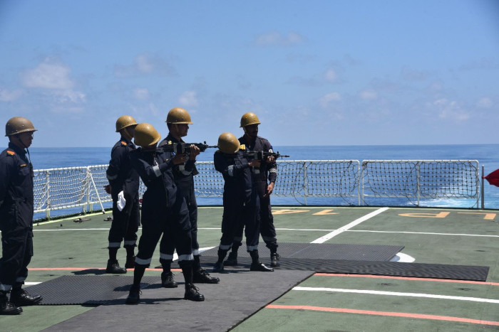 Sea Training of 106 Integrated Officer Trainees Course (IOTC) Onboard First Training Squadron (1TS)