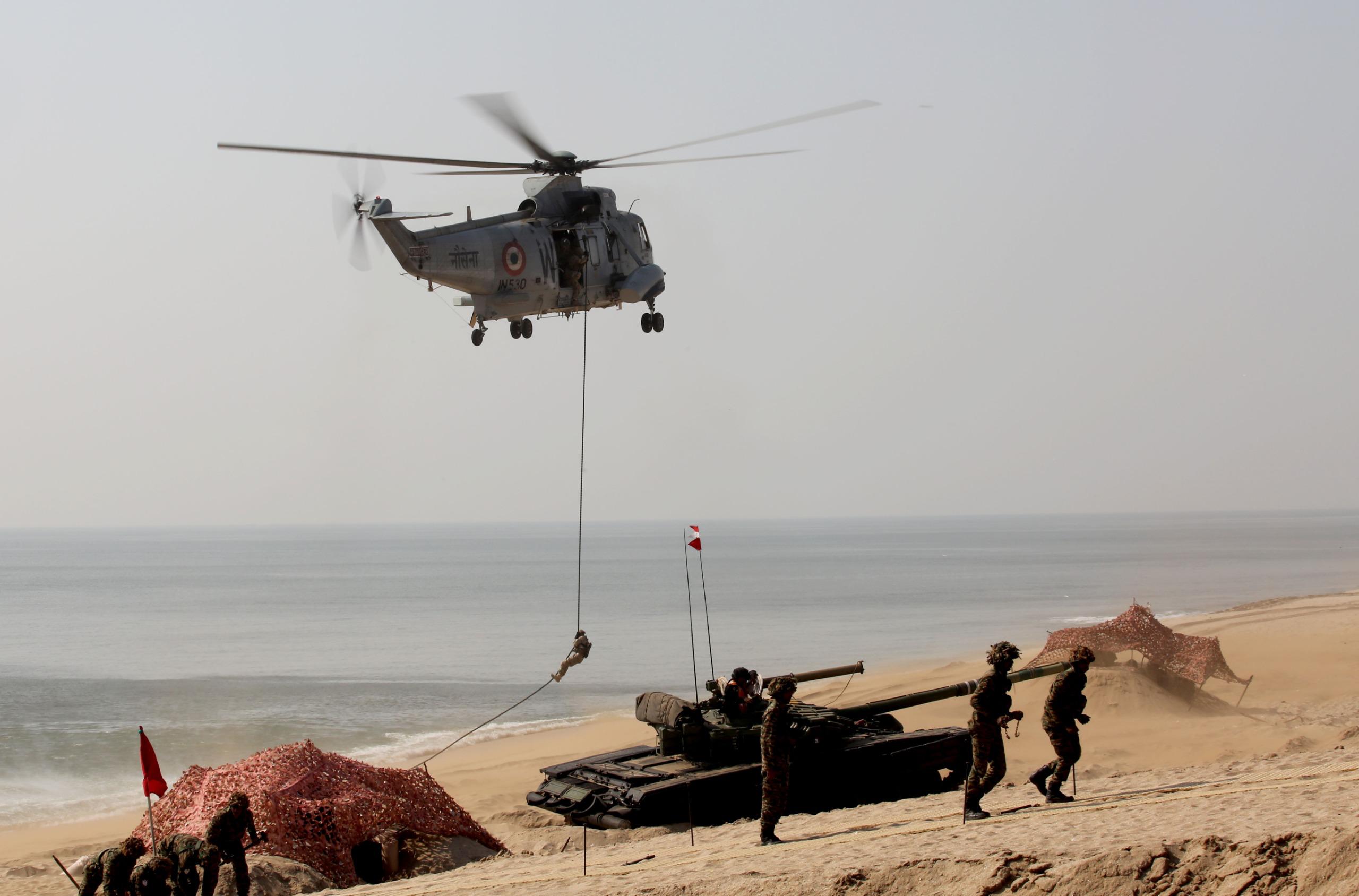 त्रि-सेवा अभ्यास 2025 (टी.एस.ई.–2025) ‘त्रिशूल’ का समापन