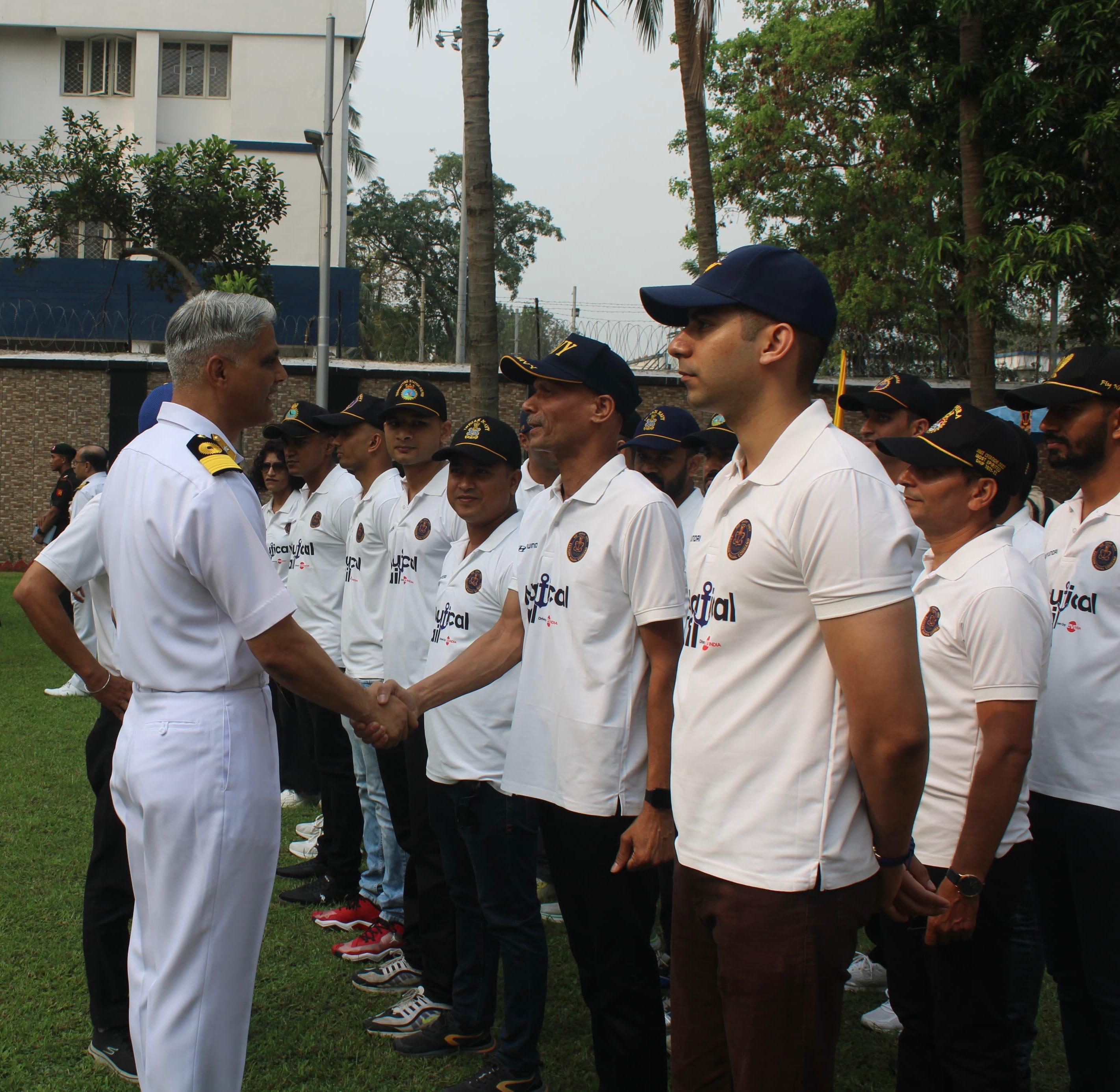 INDIAN NAVY'S MOTOR CAR RALLY ON EAST COAST FLAGGED OFF FROM KOLKATA