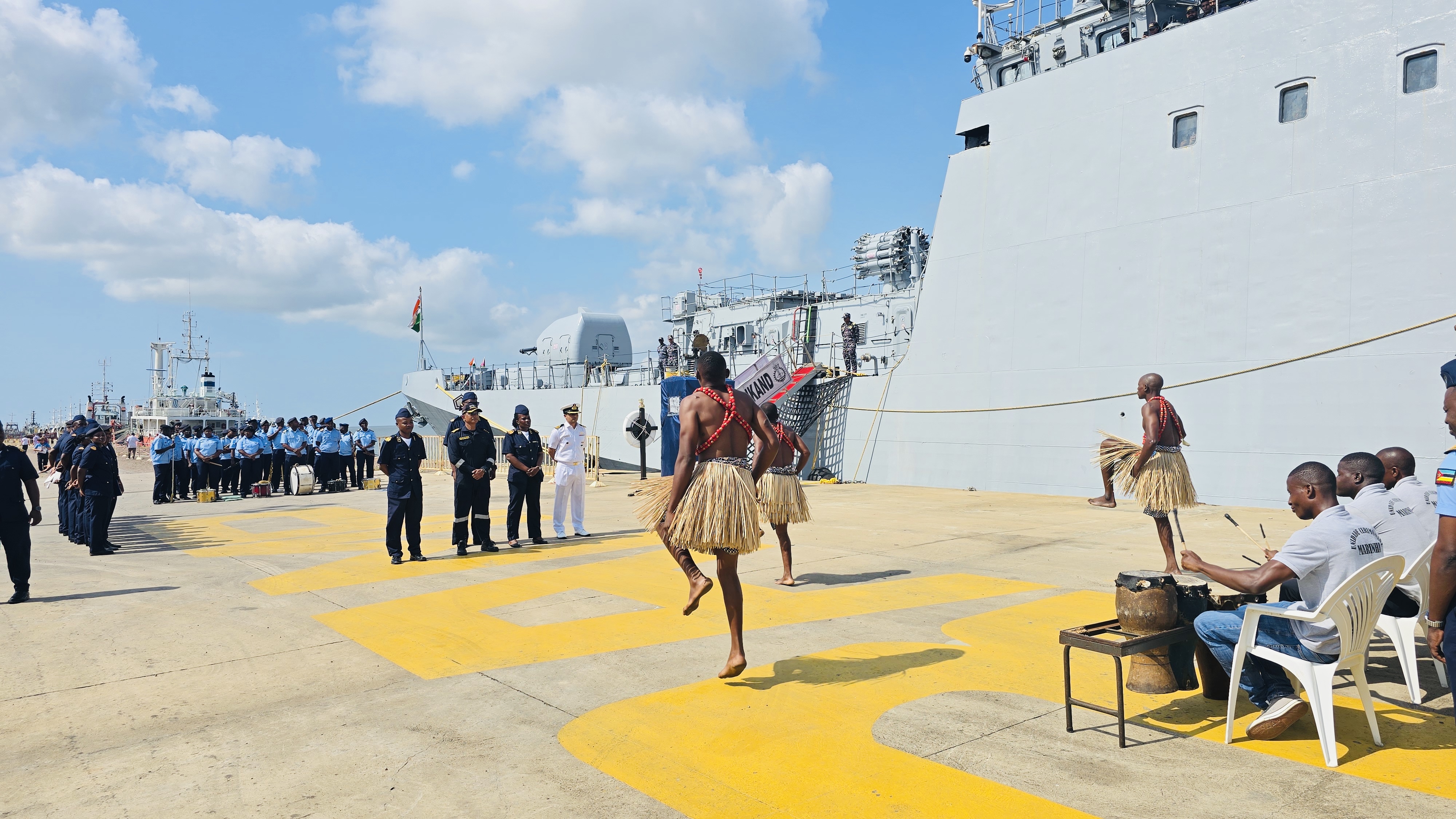  INDIAN NAVAL SHIP TRIKAND MAKES PORT CALL AT MAPUTO, MOZAMBIQUE
