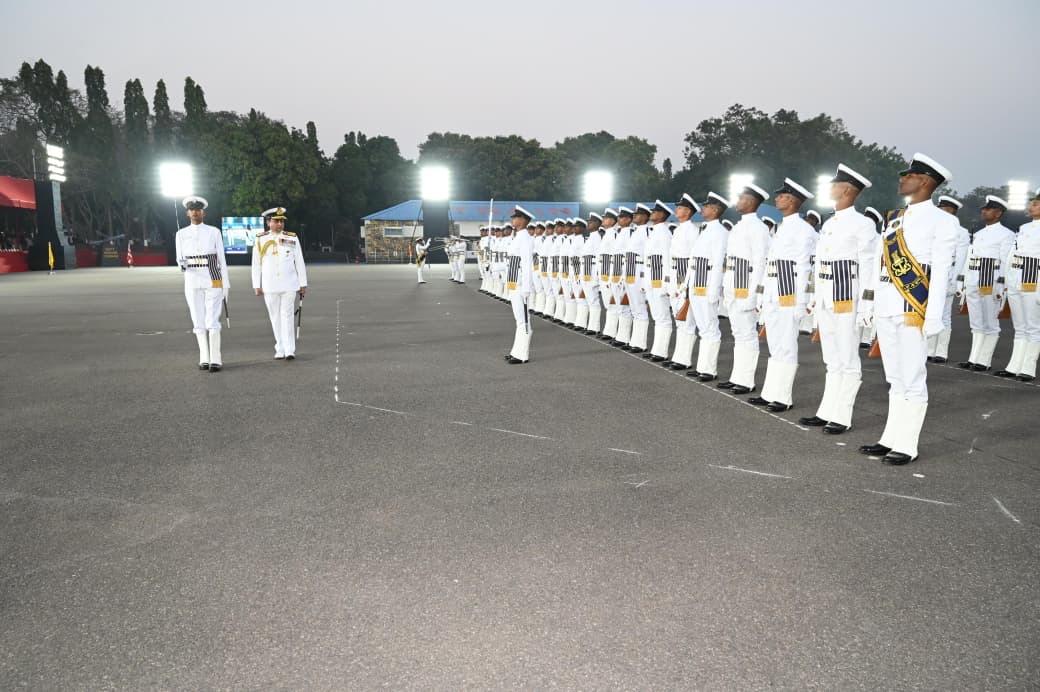 THE PASSING OUT PARADE OF 02/25 BATCH OF TRAINEES AT INS CHILKA