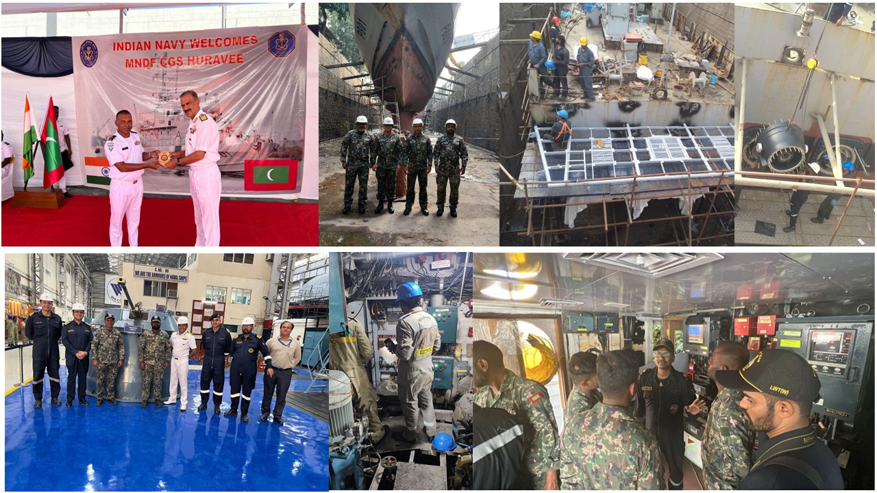 REFIT COMPLETION OF MNDF HURAVEE STRENGTHENS INDIA-MALDIVES DEFENCE COOPERATION