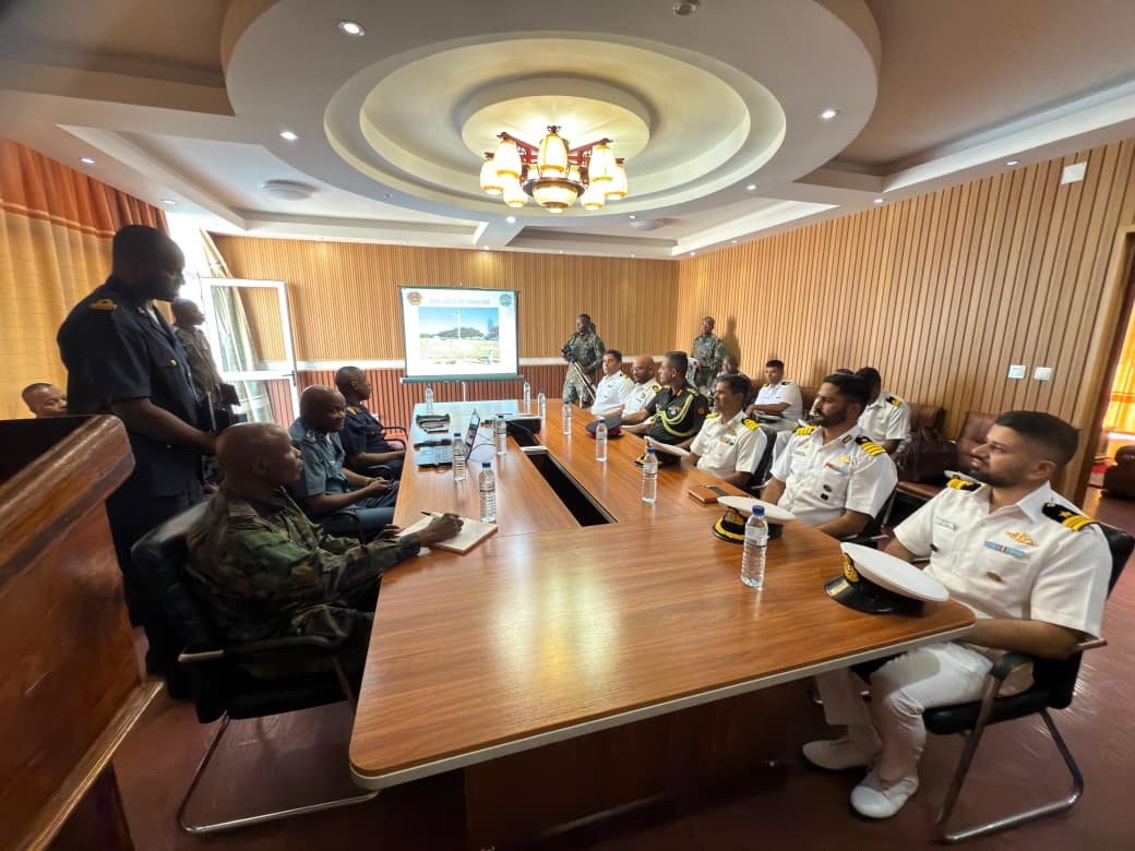  INDIAN NAVY STRENGTHENS TIES WITH MOZAMBIQUE NAVY DURING PORT CALL OF FIRST TRAINING SQUADRON AT MAPUTO