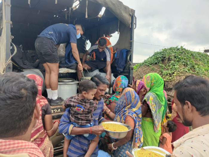 INDIAN NAVY MOBILISES RELIEF EFFORTS FOR CYCLONE DANA AFFECTED VILLAGES IN ODISHA