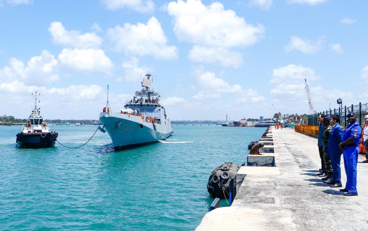 INDIAN NAVAL SHIP TALWAR ARRIVES IN MOMBASA, KENYA