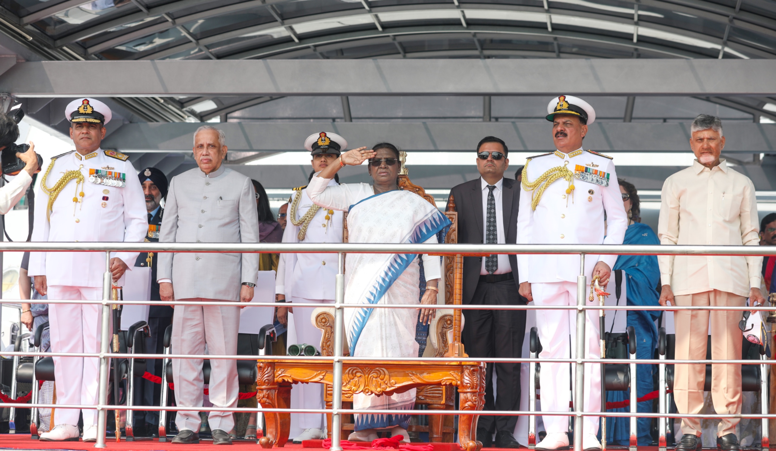 HON’BLE PRESIDENT OF INDIA REVIEWS THE INTERNATIONAL FLEET REVIEW 2026 OFF VISAKHAPATNAM