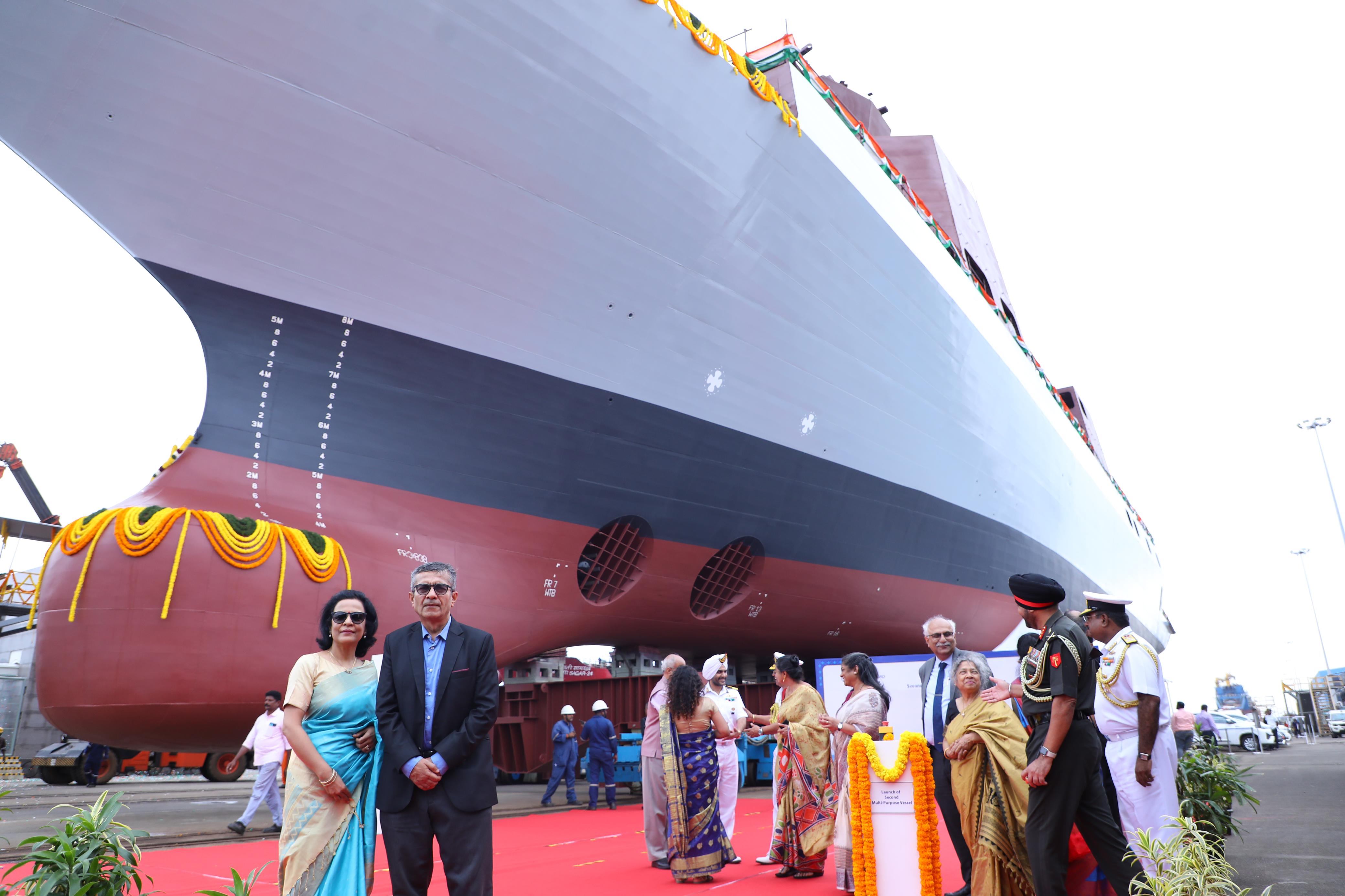 Launch of ‘Utkarsh’, Second Multi Purpose Vessel 