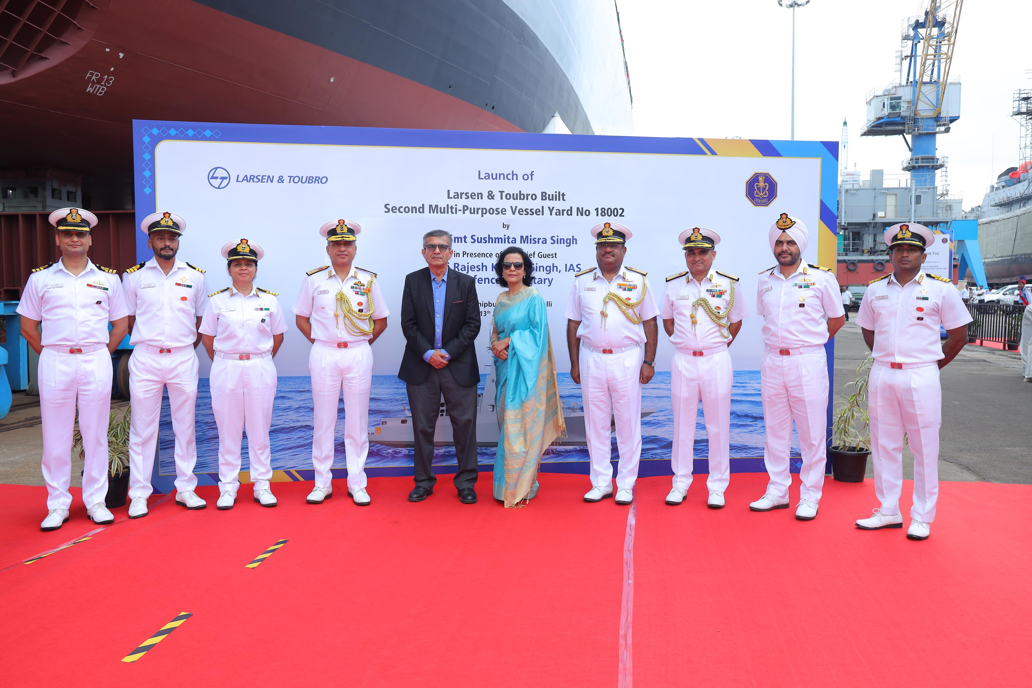 Launch of ‘Utkarsh’, Second Multi Purpose Vessel 