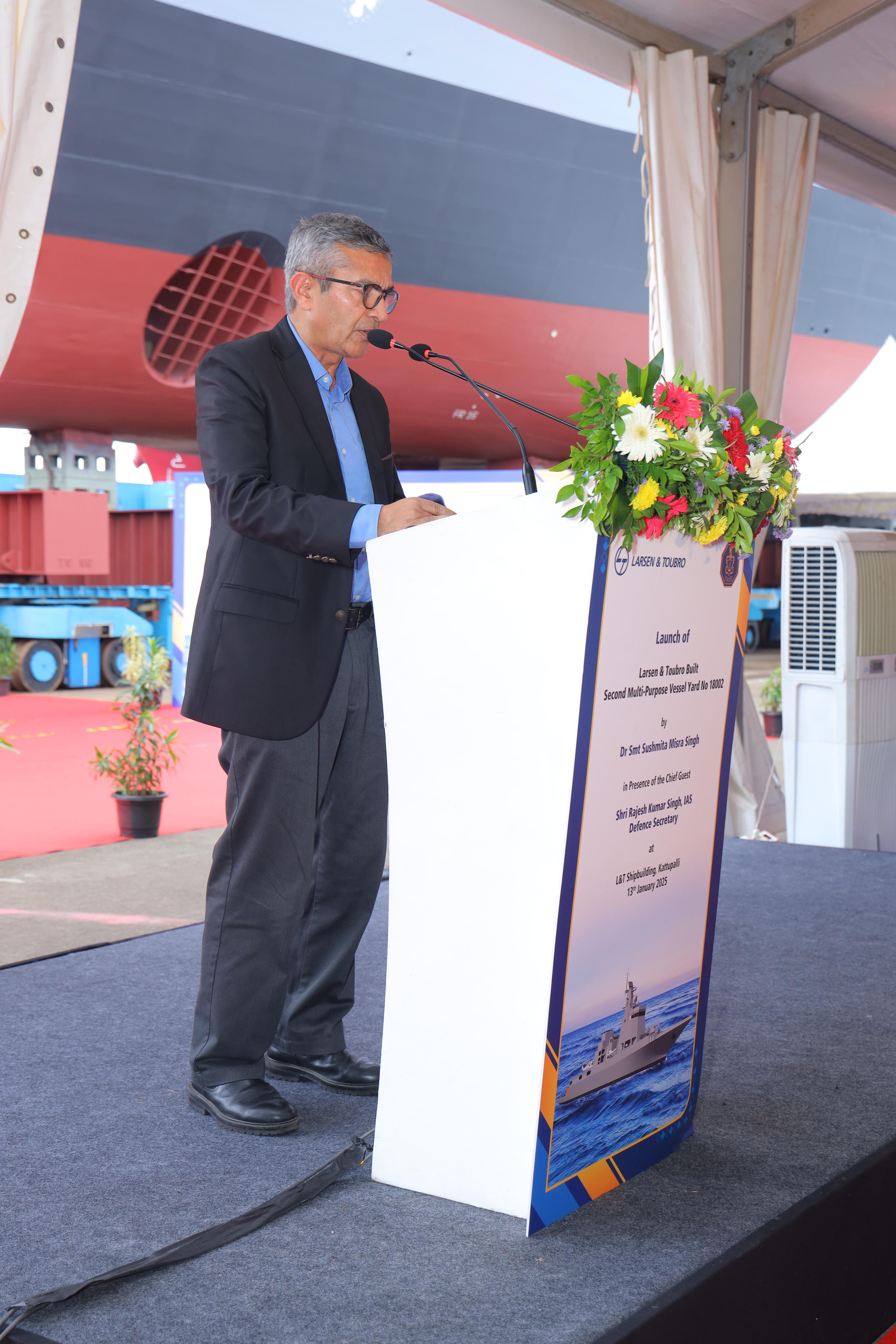 Launch of ‘Utkarsh’, Second Multi Purpose Vessel 