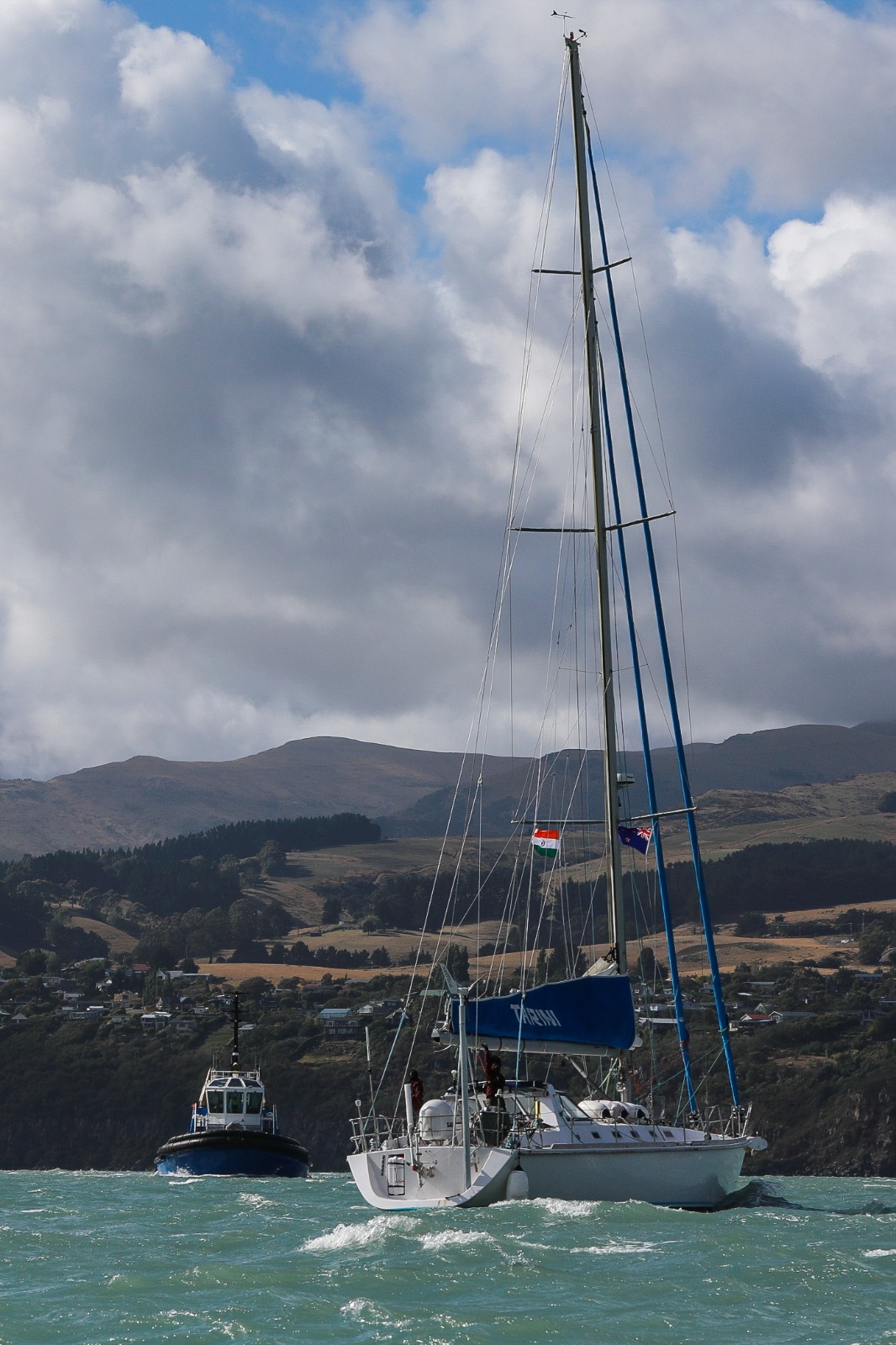 Navika Agar Parikrama II - INSV Tarini Departs from Lyttelton