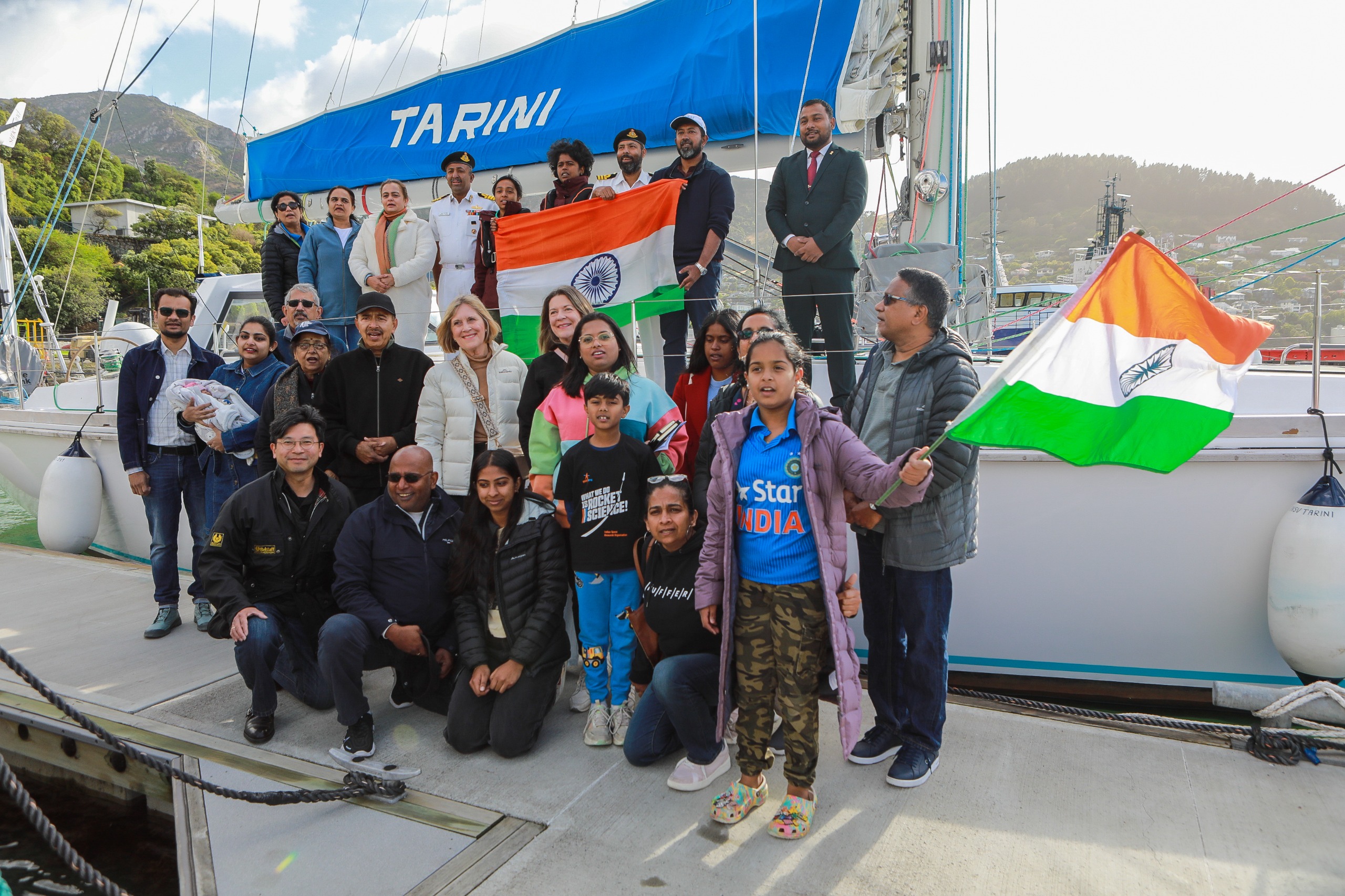 Navika Agar Parikrama II - INSV Tarini Departs from Lyttelton