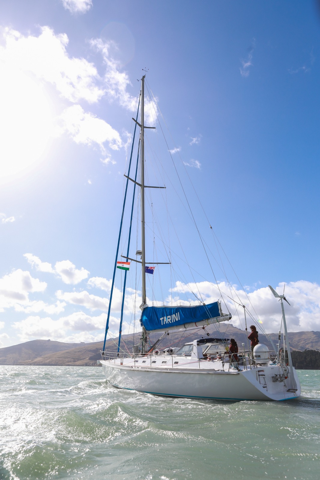 Navika Agar Parikrama II - INSV Tarini Departs from Lyttelton