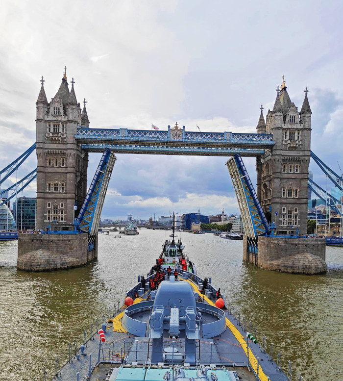 Indian Naval Ship Tabar Reaches London, UK for a Four Day Visit