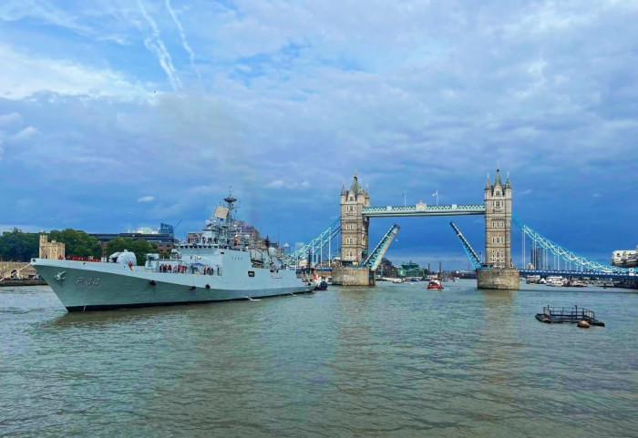 Indian Naval Ship Tabar Reaches London, UK for a Four Day Visit
