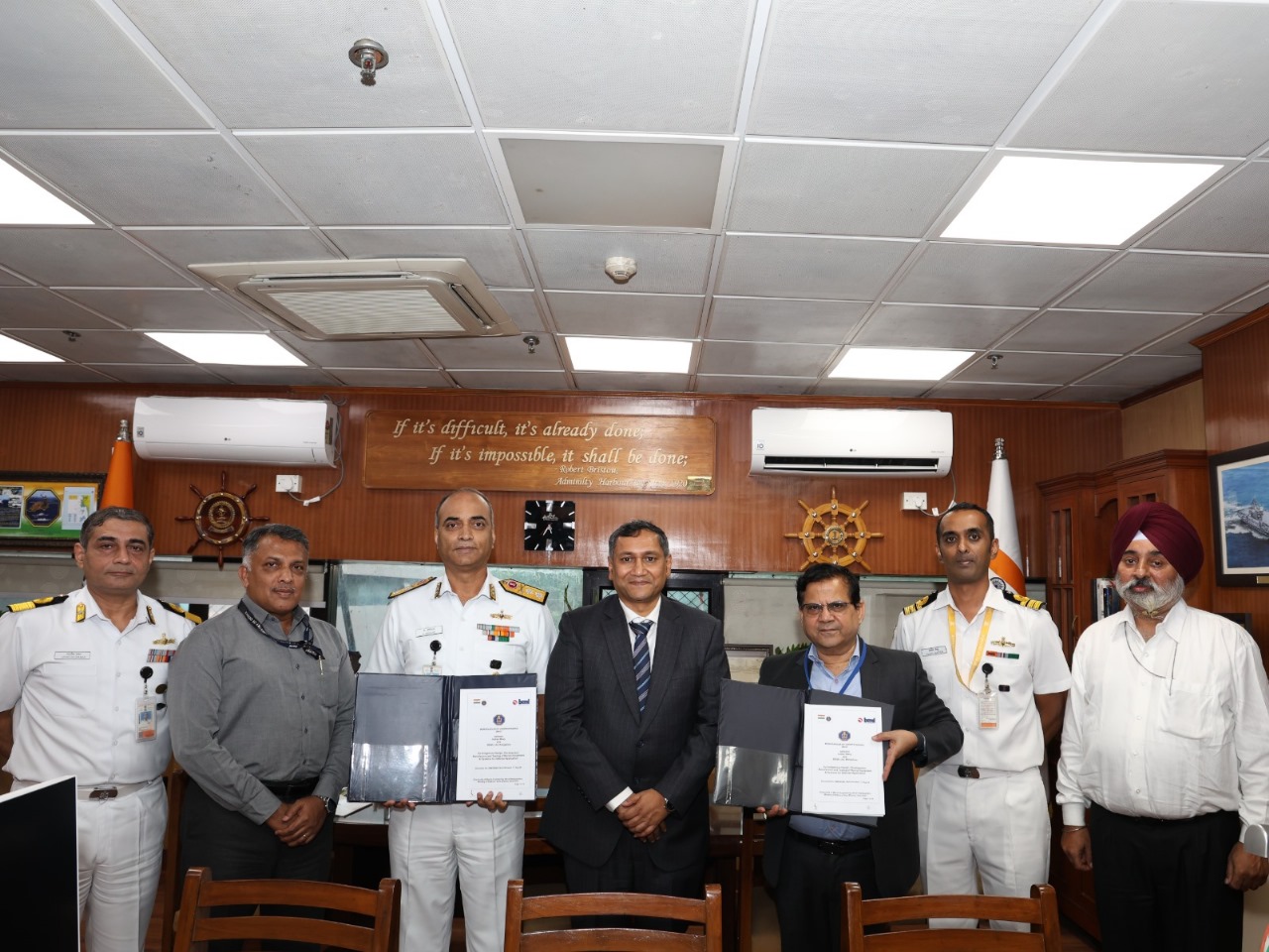 Indian Navy Signs MOU with BEML Ltd.