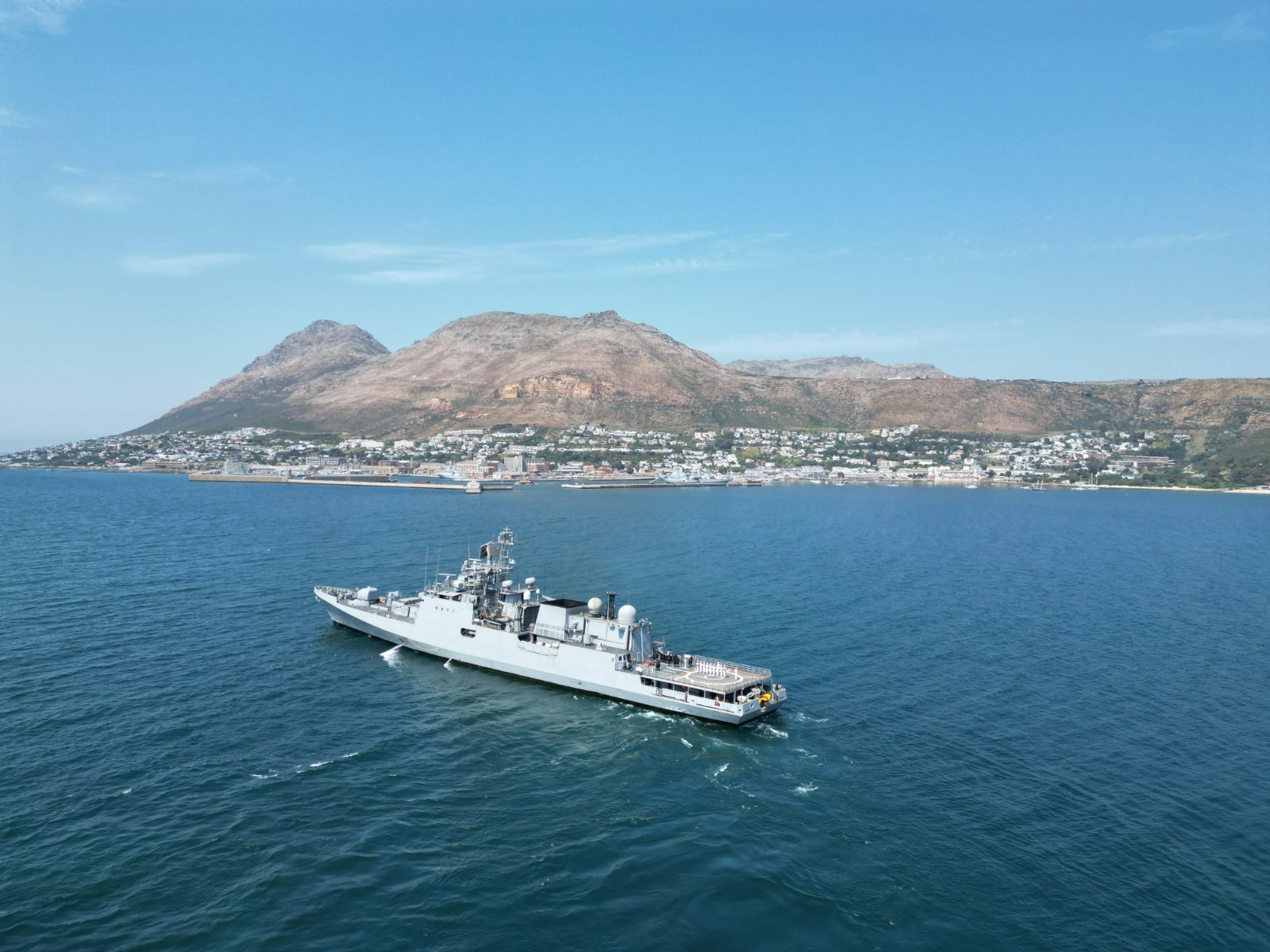 INS Talwar Arrives South Africa to Participate in IBSAMAR VIII