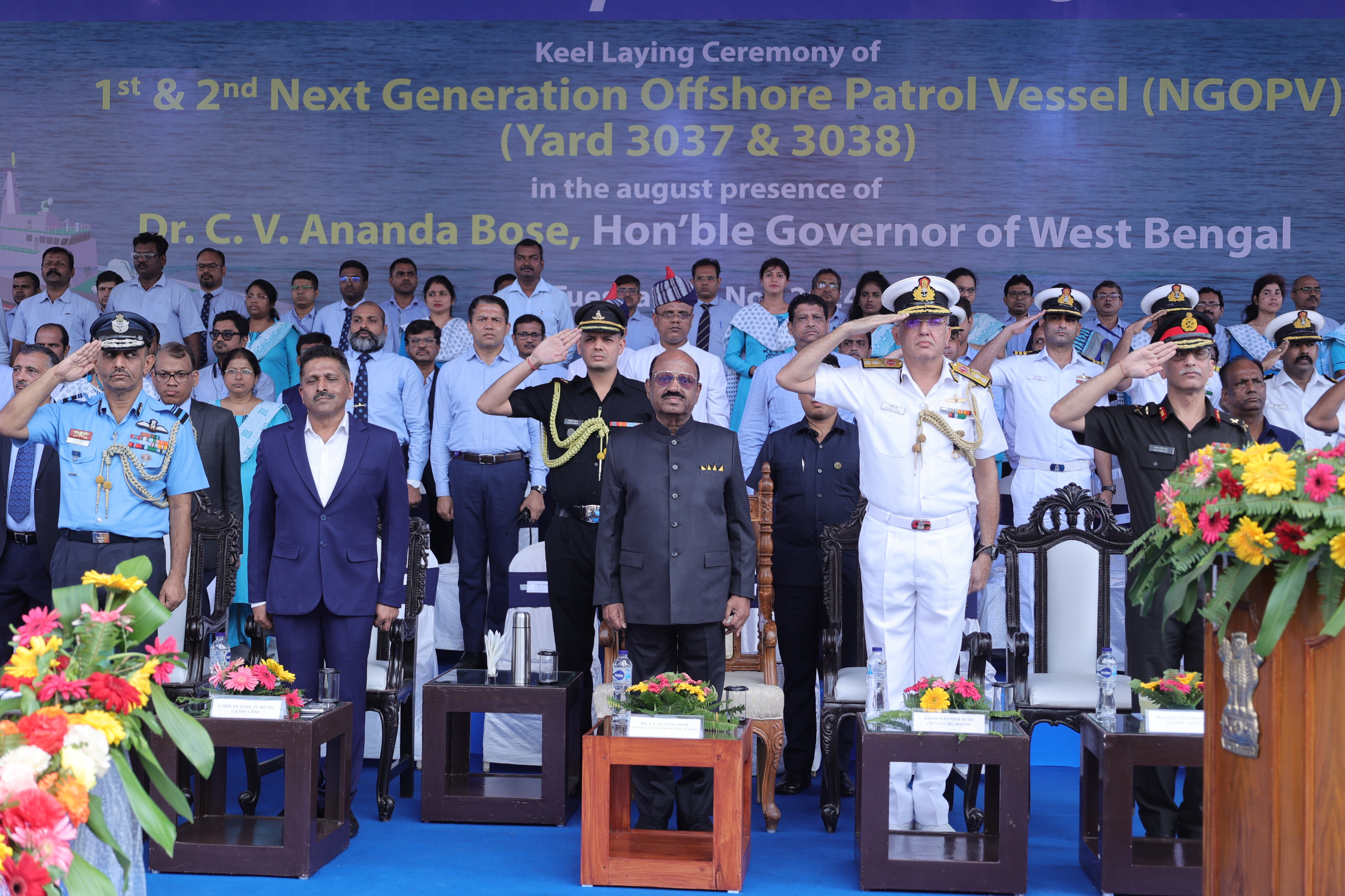 Keel Laying of First and Second NGOPV (Yard 3037 & 3038)