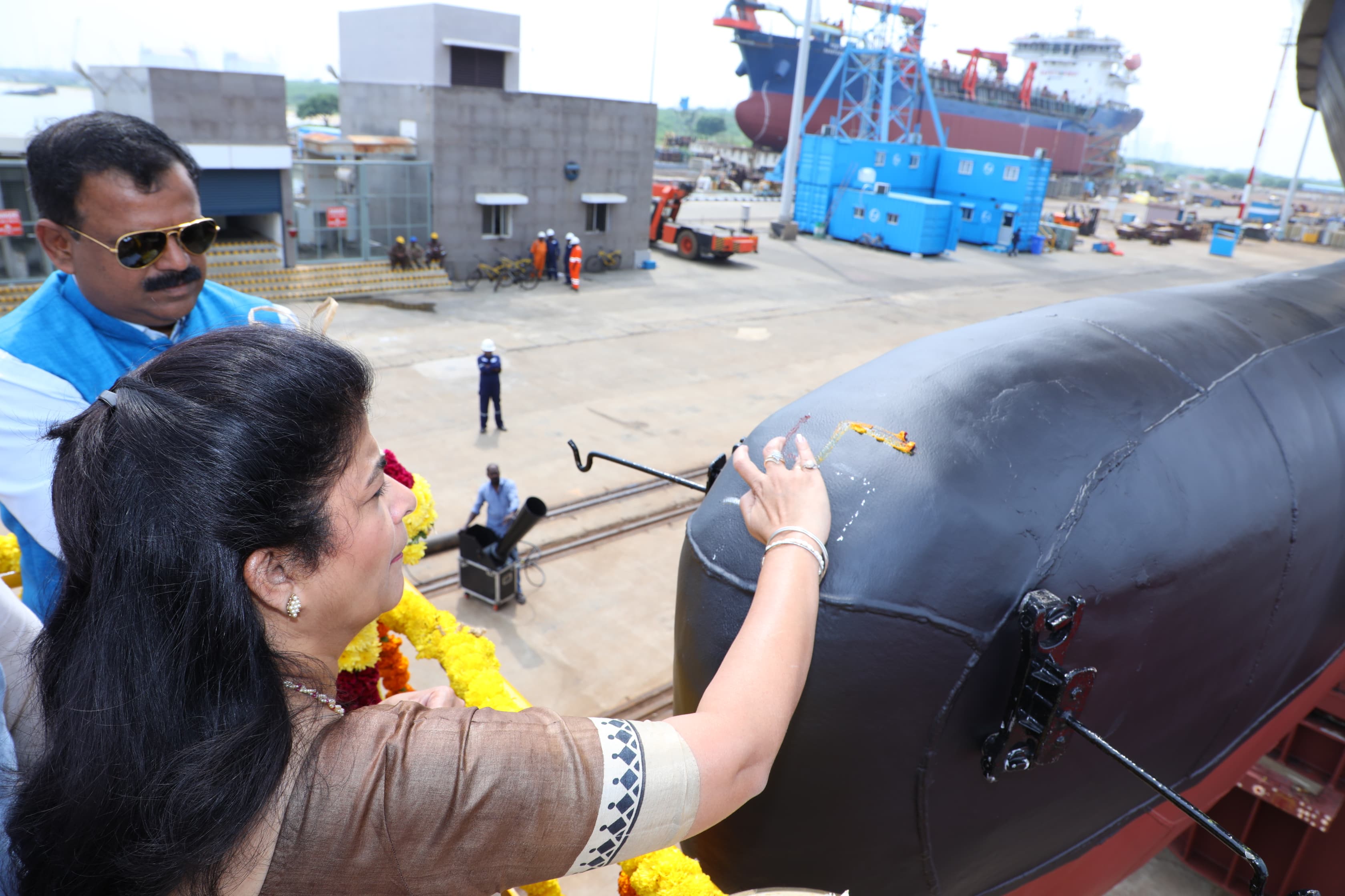 Launch of ‘Abhay’, Seventh Ship of ASW SWC (GRSE) Project
