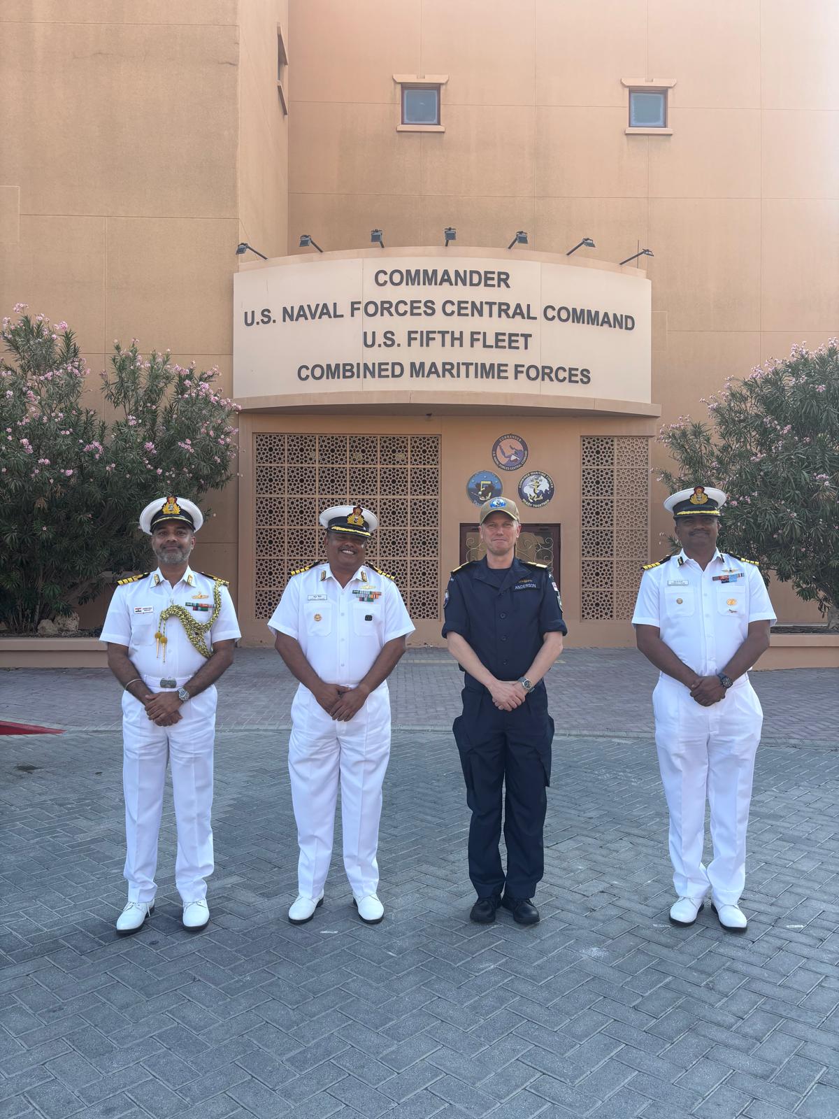 Indian Navy's First Training Squadron  Departs Manama, Bahrain
