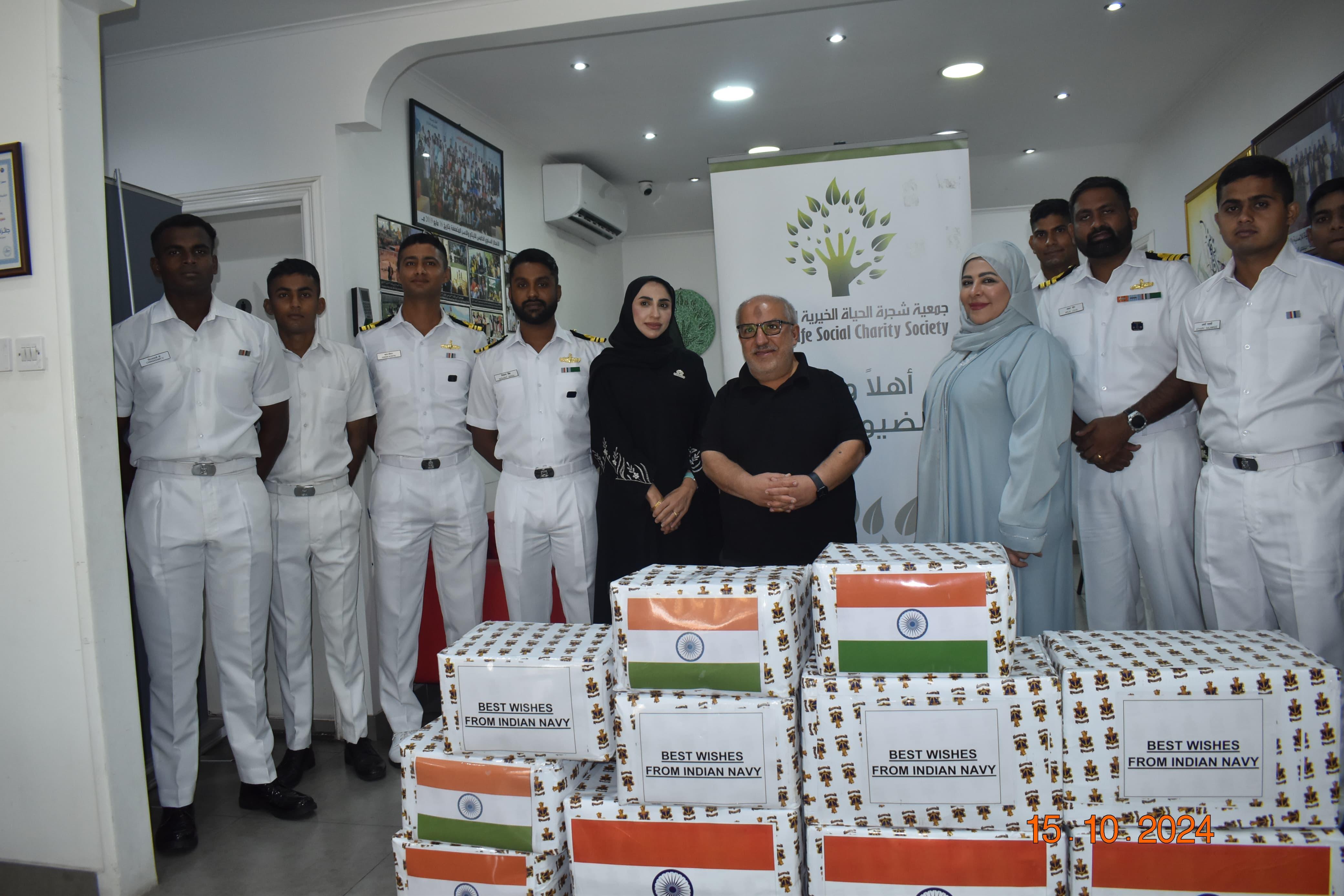 Indian Navy's First Training Squadron  Departs Manama, Bahrain