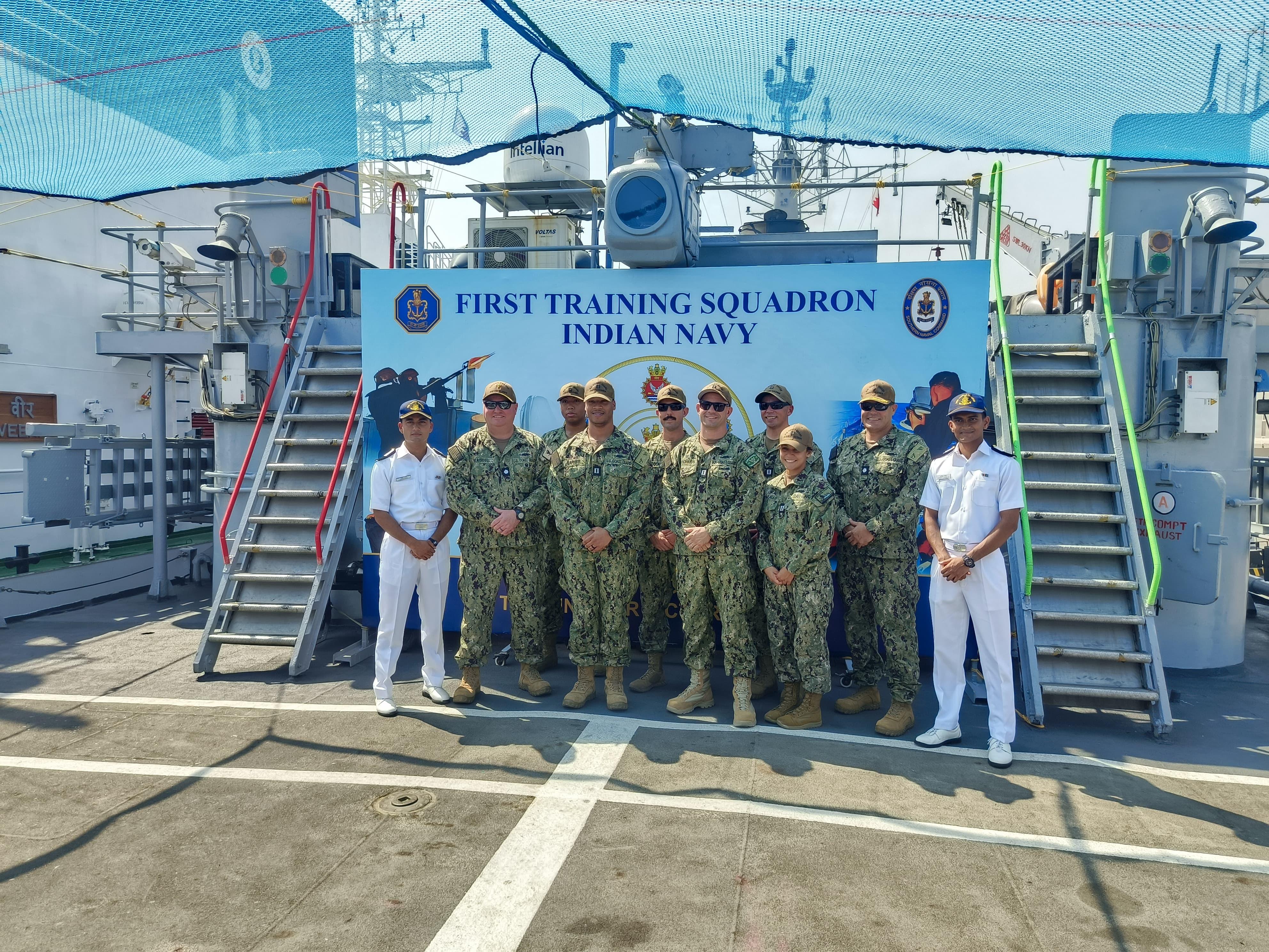 Indian Navy's First Training Squadron  Departs Manama, Bahrain